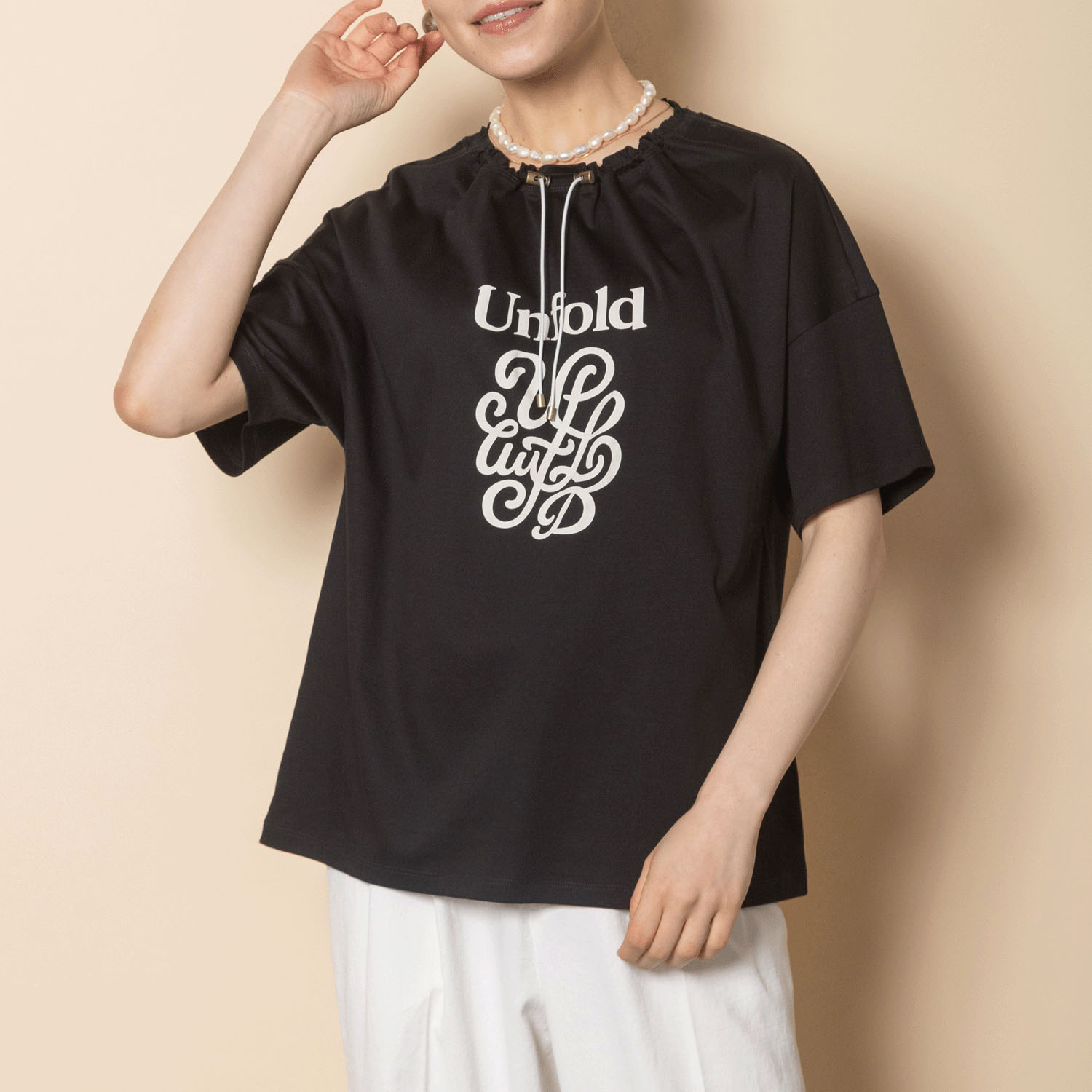 グラン山貴 ドローストリングTシャツ