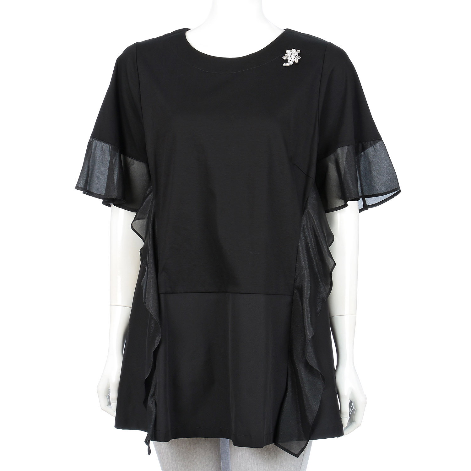Super Beauty フリルTシャツ