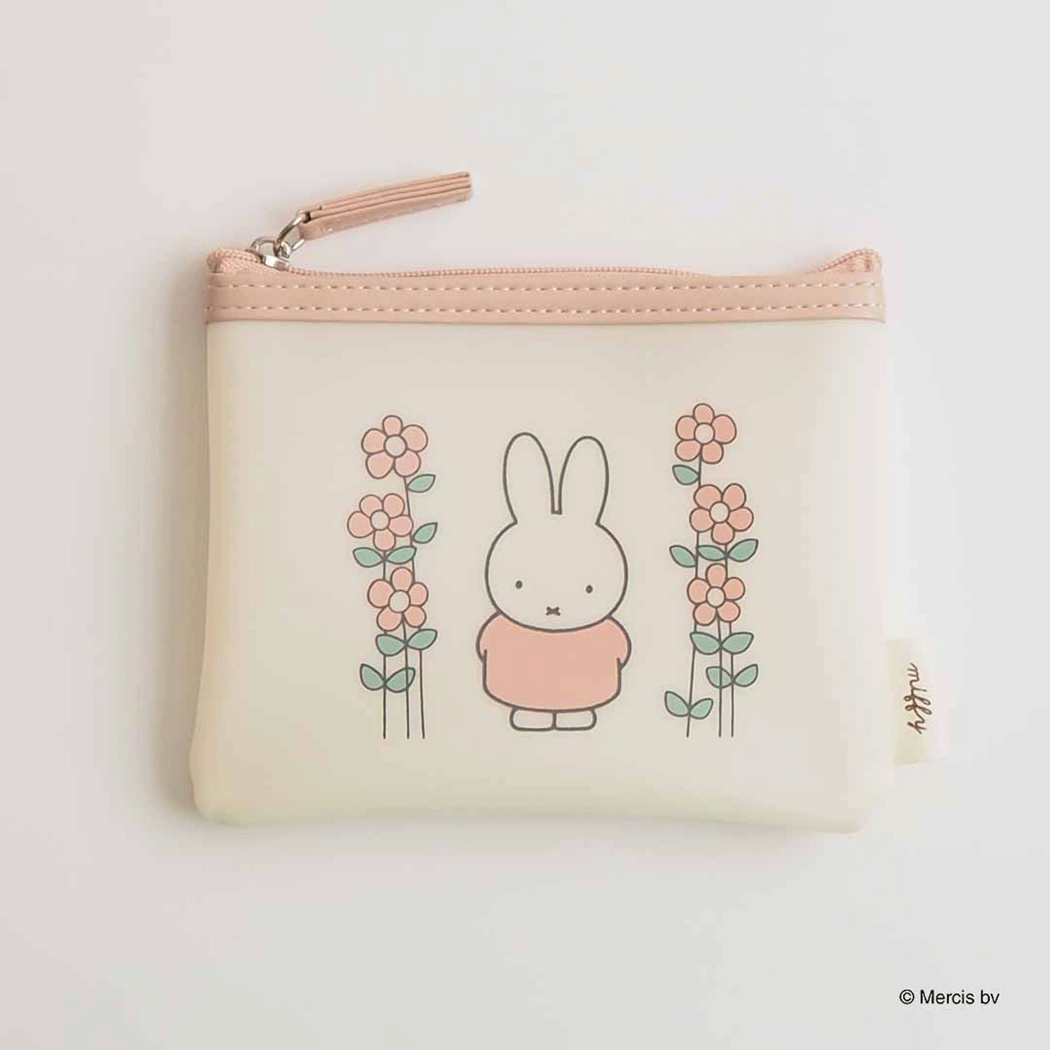ミッフィー MIFFY MILKY PVC ミニフラットポーチ ピンク