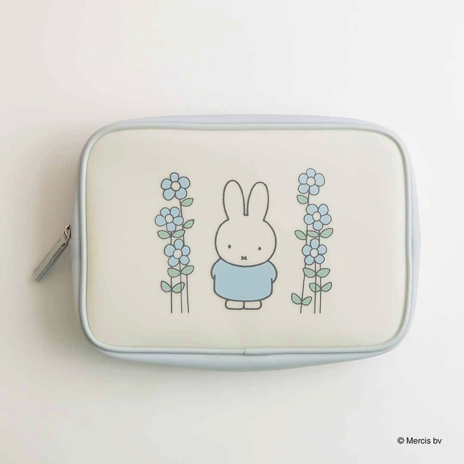 ミッフィー MIFFY MILKY PVC スクエアポーチ ブルー