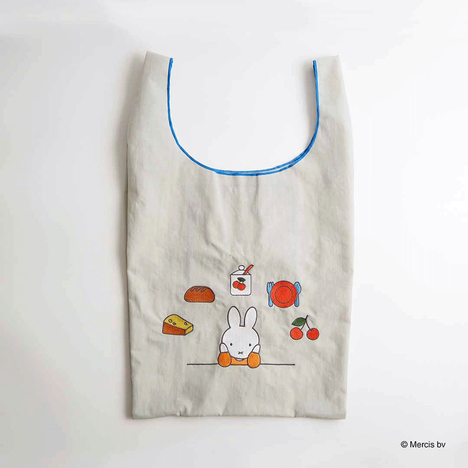 ミッフィー BRUNA MOTIF EMBROIDERY ショッピングバッグ グレー