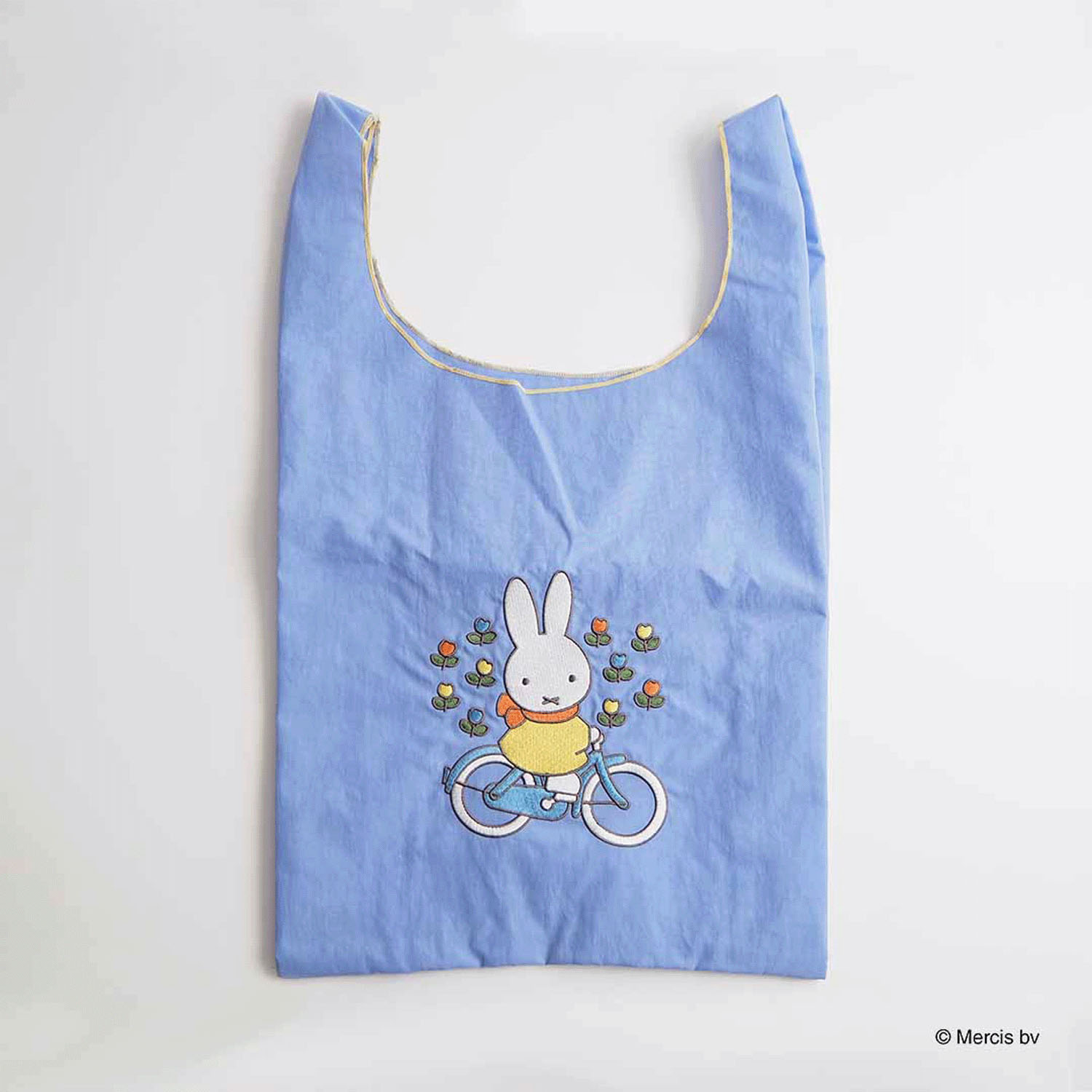 ミッフィー BRUNA MOTIF EMBROIDERY ショッピングバッグ ブルー