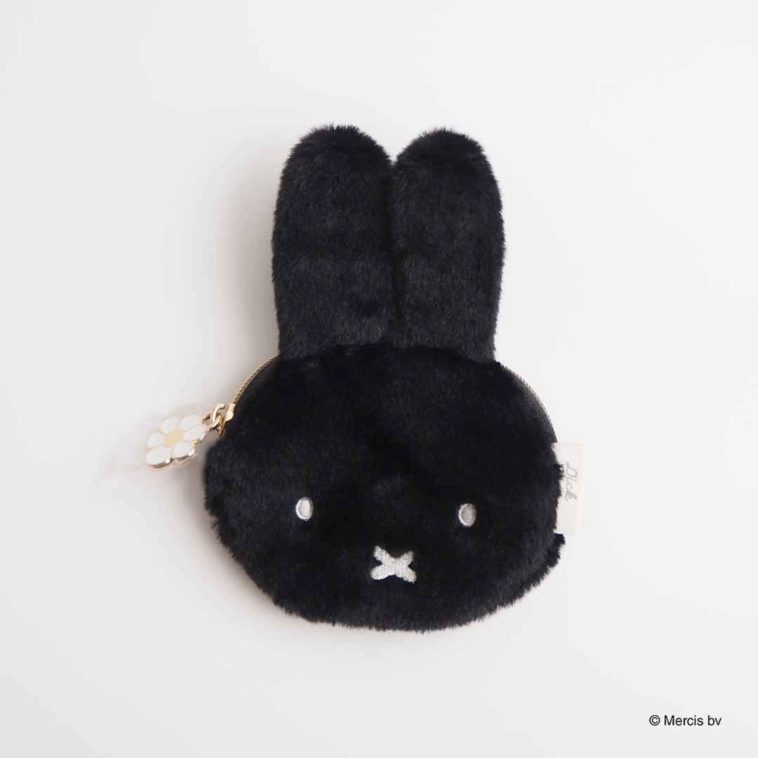 BRUNA FACE FUR ミニダイカットポーチ ミッフィー ブラック