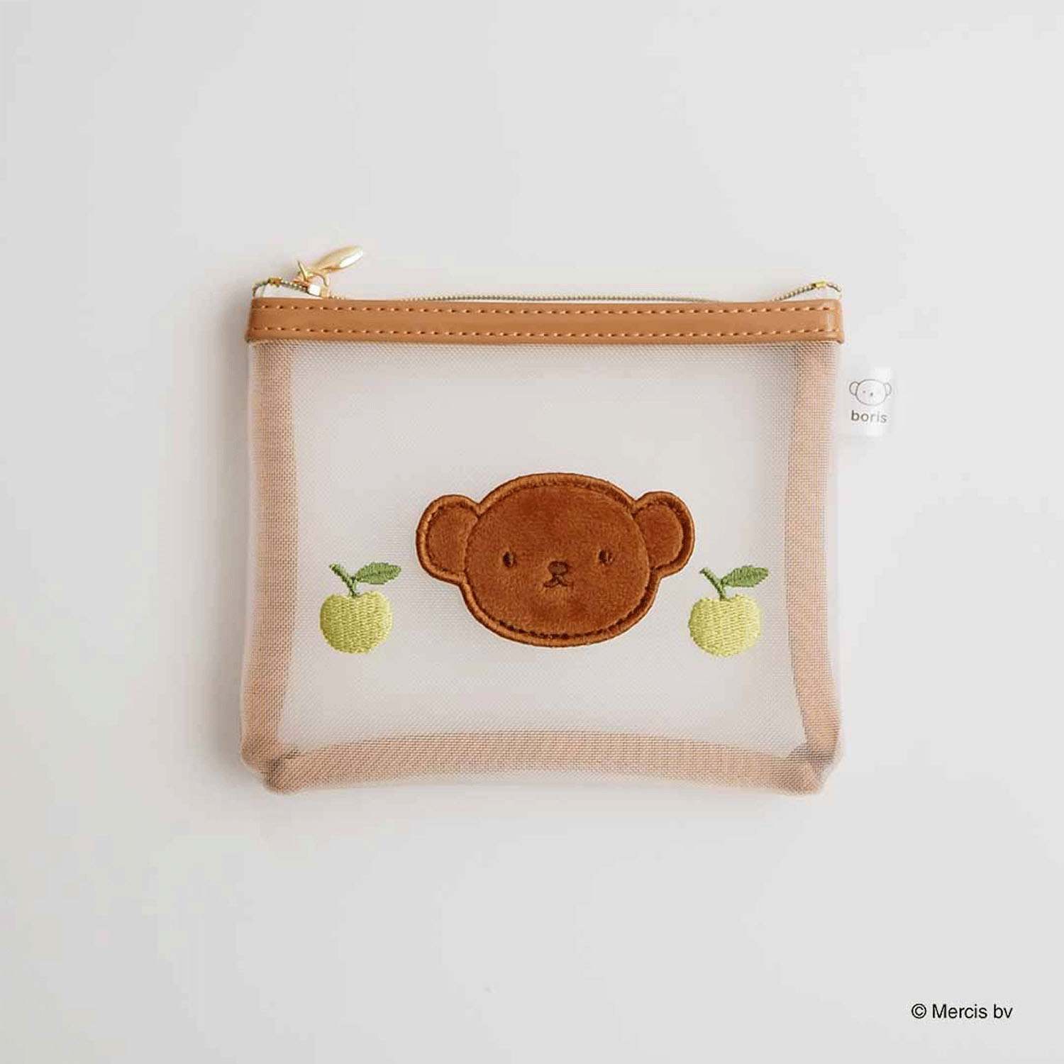 ミッフィー BRUNA MESH EMBROIDERY ミニフラットポーチ ボリス