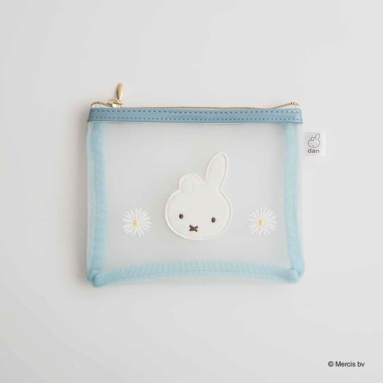 ミッフィー BRUNA MESH EMBROIDERY ミニフラットポーチ ダーン