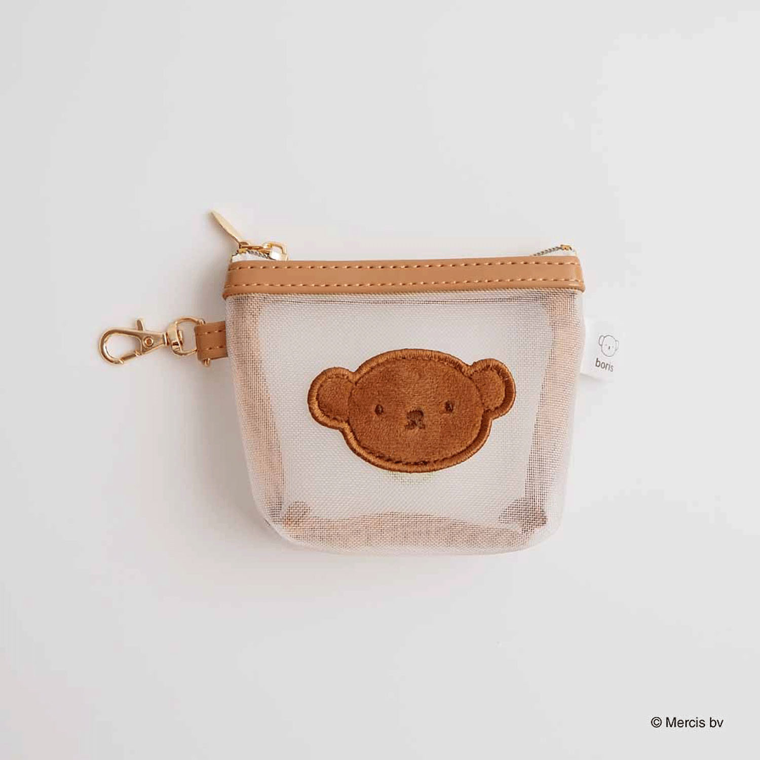 ミッフィー BRUNA MESH EMBROIDERY マイクロミニ台形ポーチ ボリス