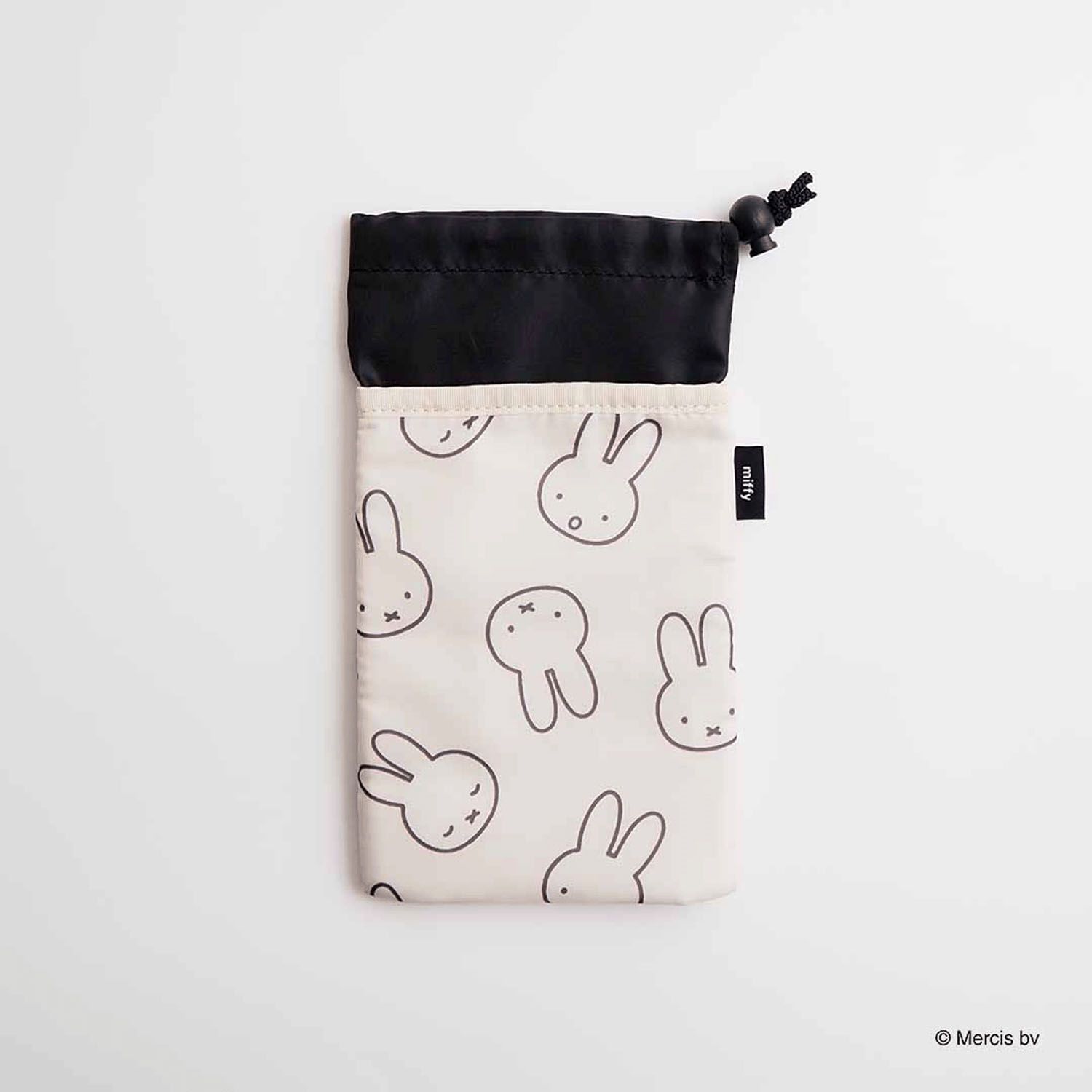 ミッフィー MIFFY LARGE FACE 保冷保温ボトルケース アイボリー