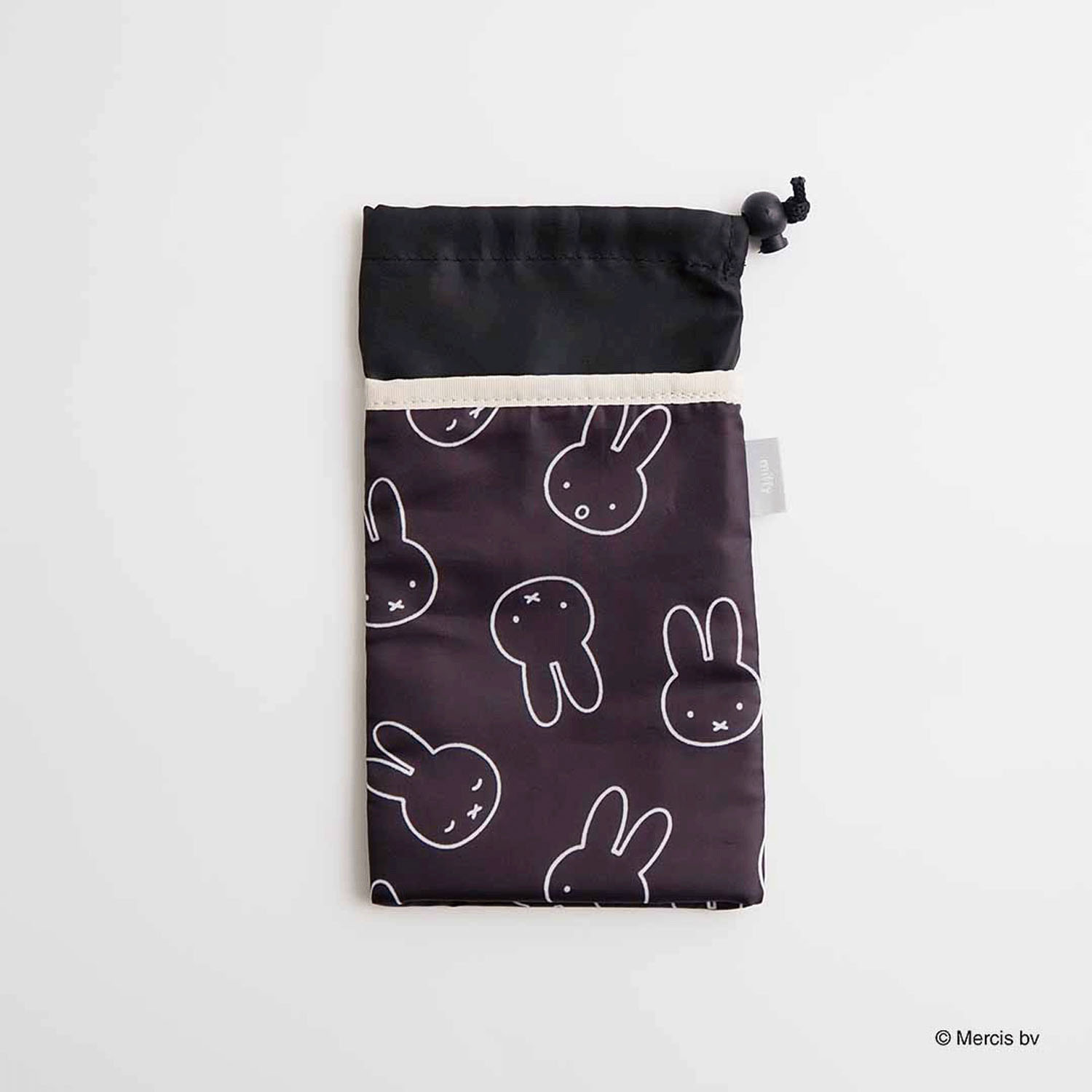 ミッフィー MIFFY LARGE FACE 保冷保温ボトルケース ブラック
