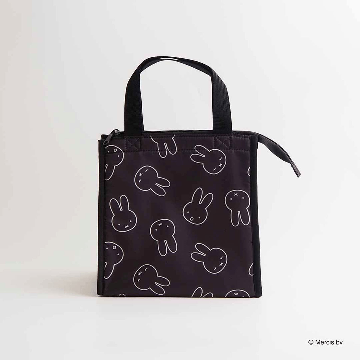 ミッフィー MIFFY LARGE FACE 保冷保温 ランチバッグ ブラック