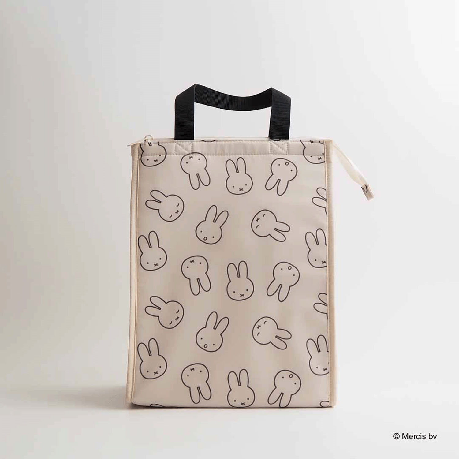 ミッフィー MIFFY LARGE FACE 保冷保温 ショッピングバッグ アイボリー