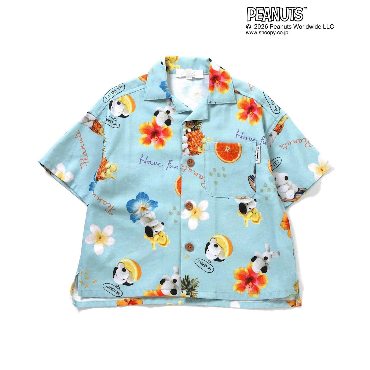 PEANUTS MIX ARTアロハシャツ
