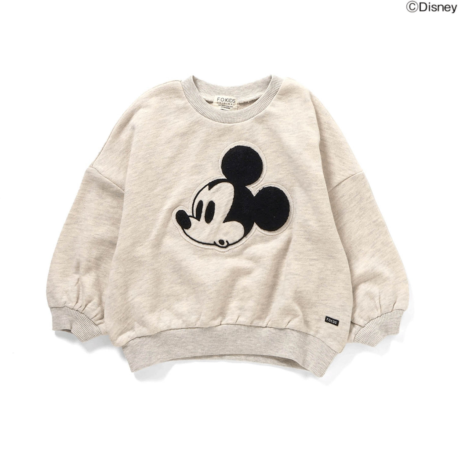 DISNEY サガラアップリケ トレーナー