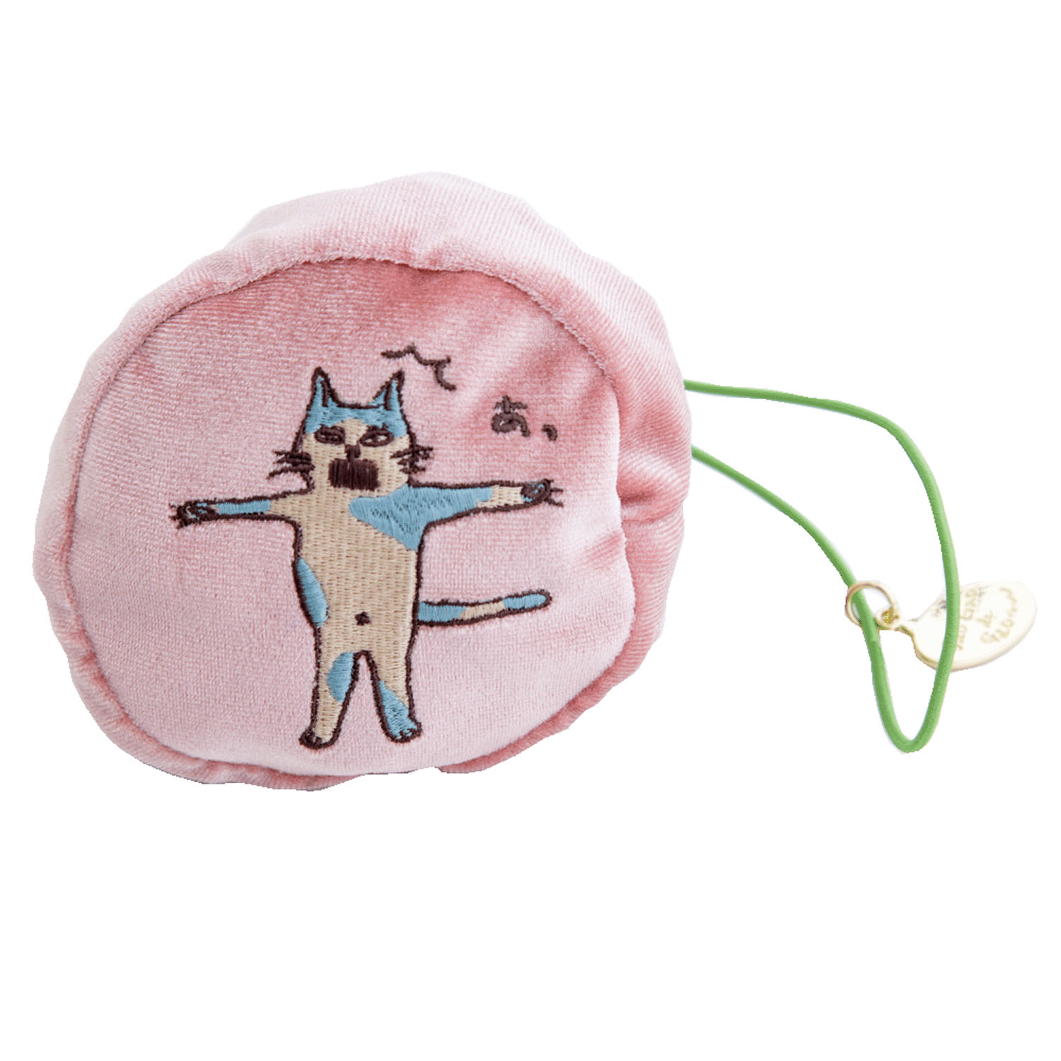 くせ強 巾着＆エコバッグ 猫／ピンク