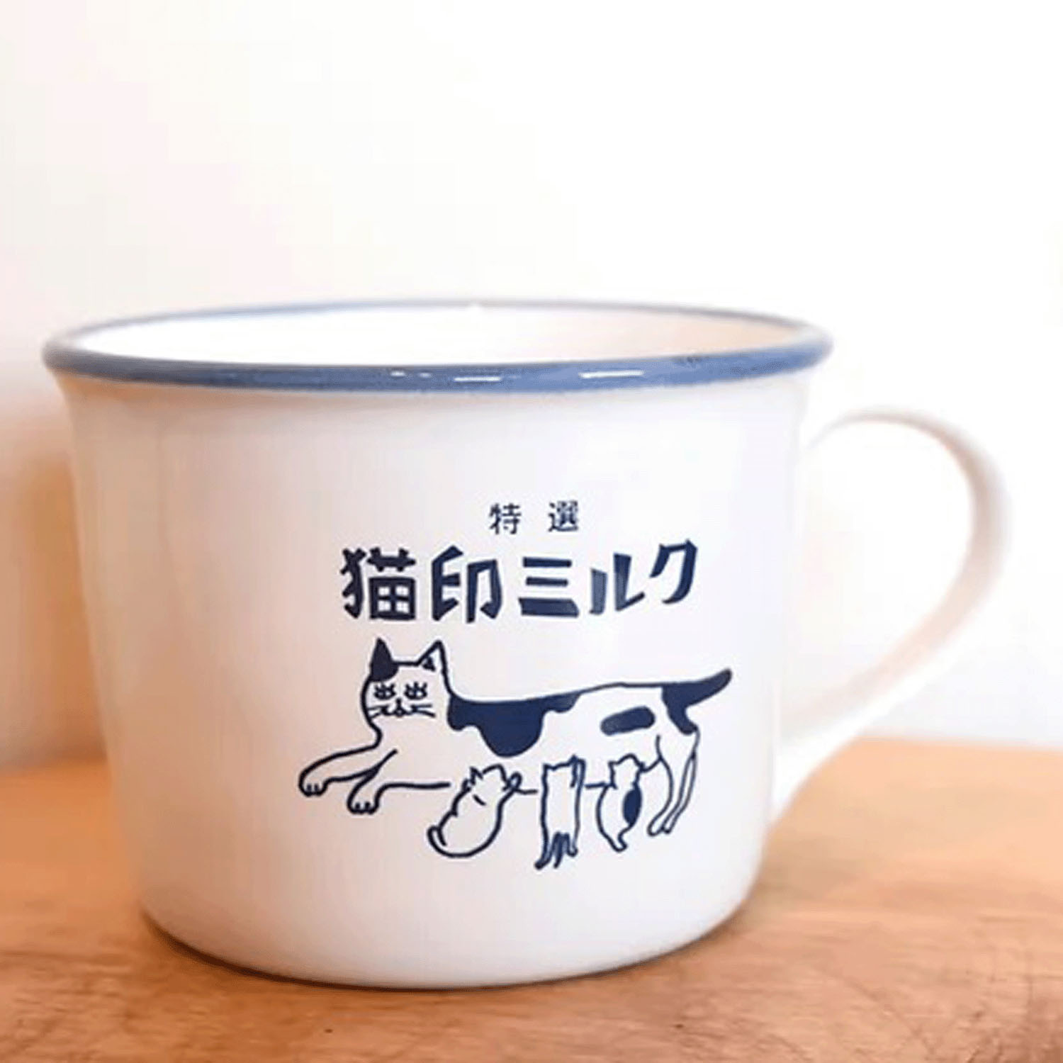 猫印ミルク マグカップ 白