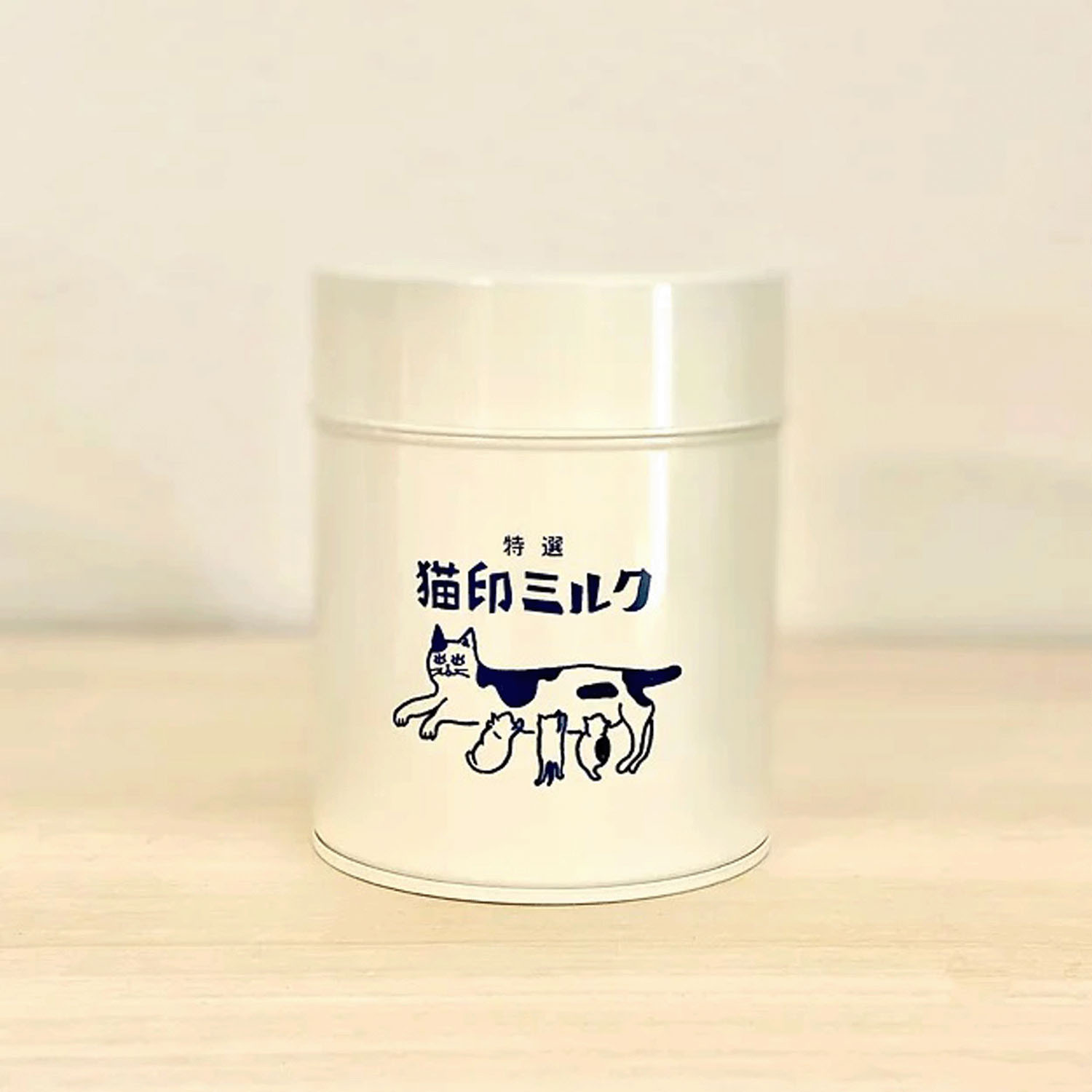 猫印ミルク キャニスター 白