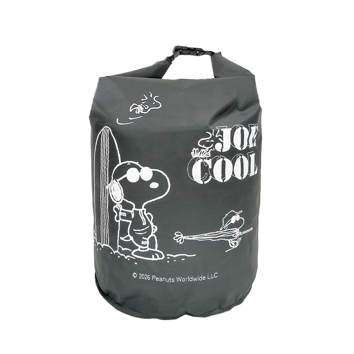 スヌーピー 防水バッグJCサーフ 15L（グレー）