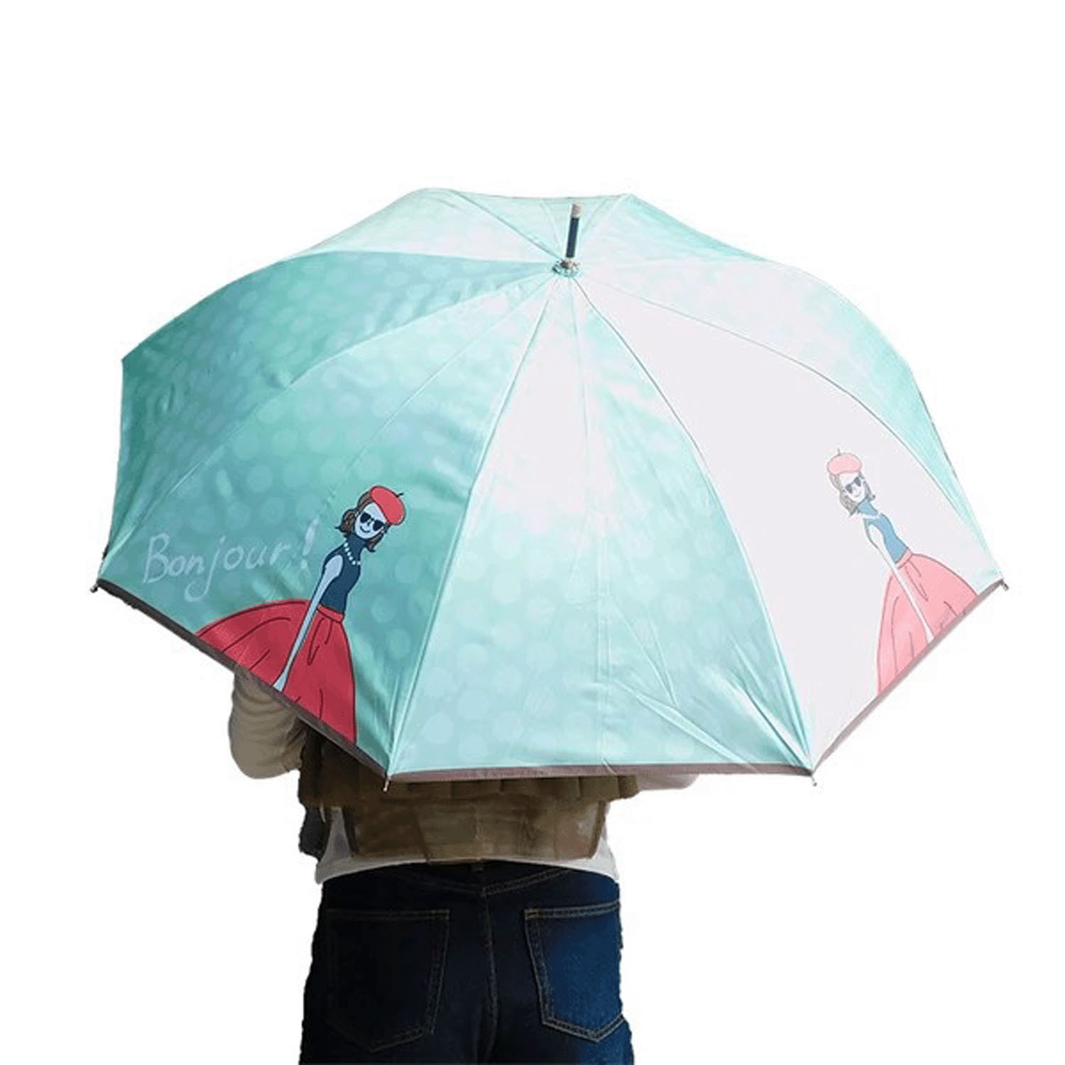 ドット女の子晴雨兼長
