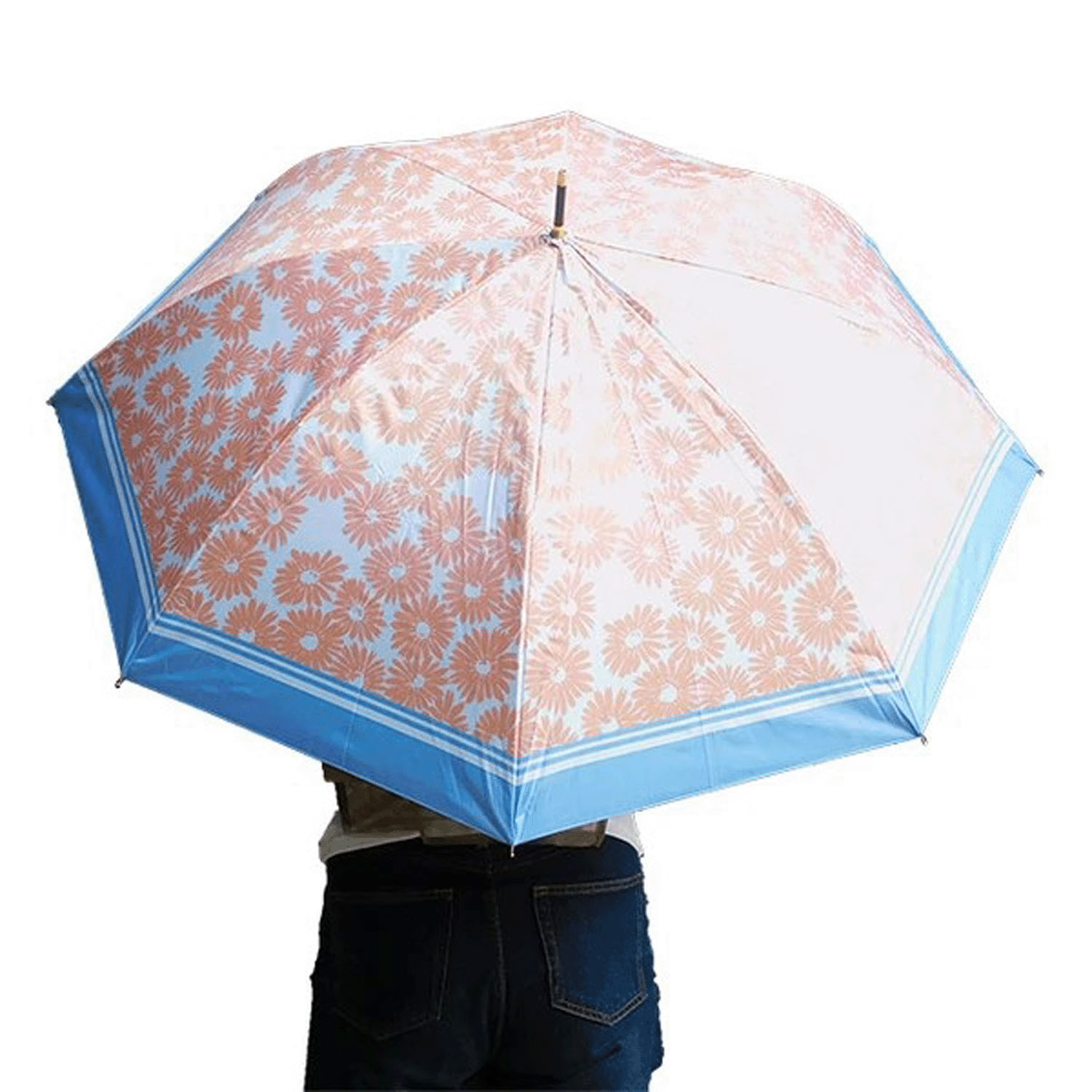 レトロフラワー晴雨兼用長傘