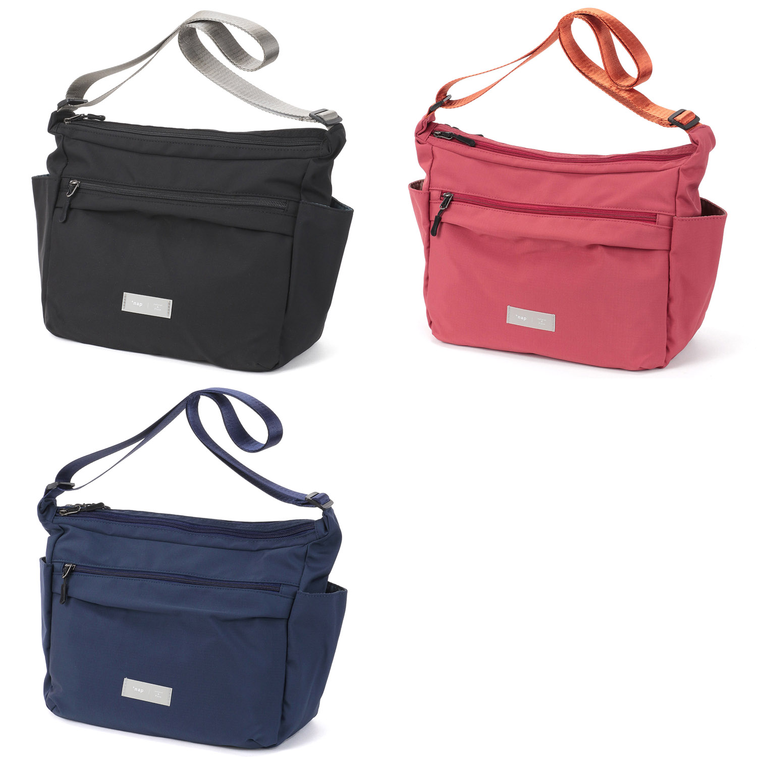 【9月上旬入荷予定】nap 舟型多収納ショルダーバッグ