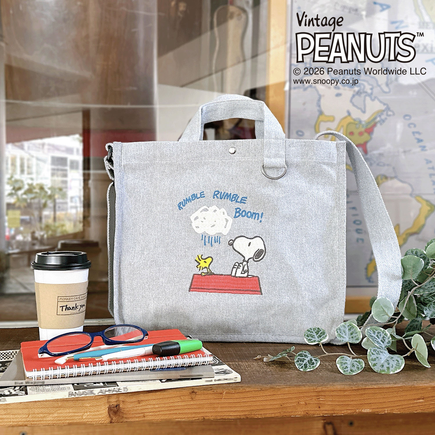 PEANUTS スヌーピーA42WAYバッグ