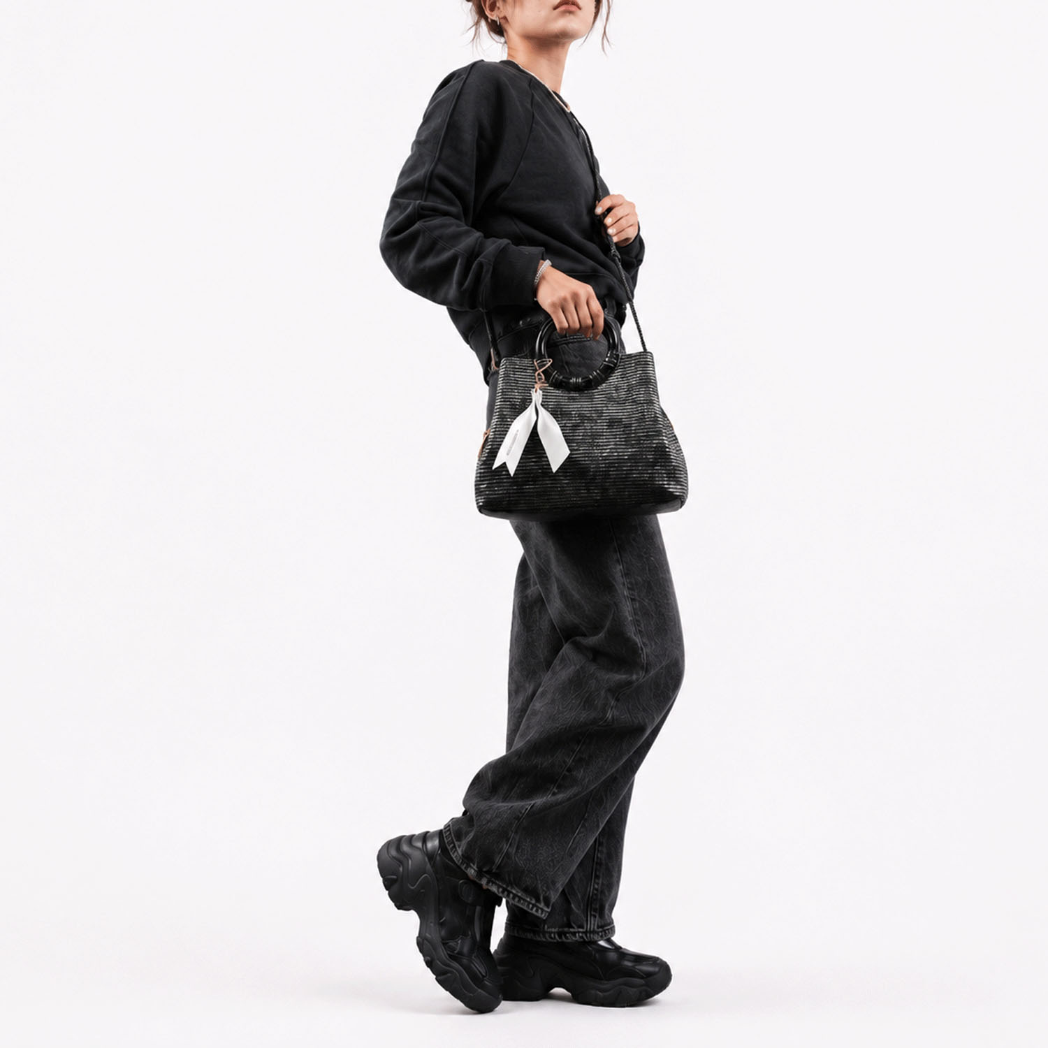 MACARONIC STYLE  ヌバックプラ手3層2WAYバッグ