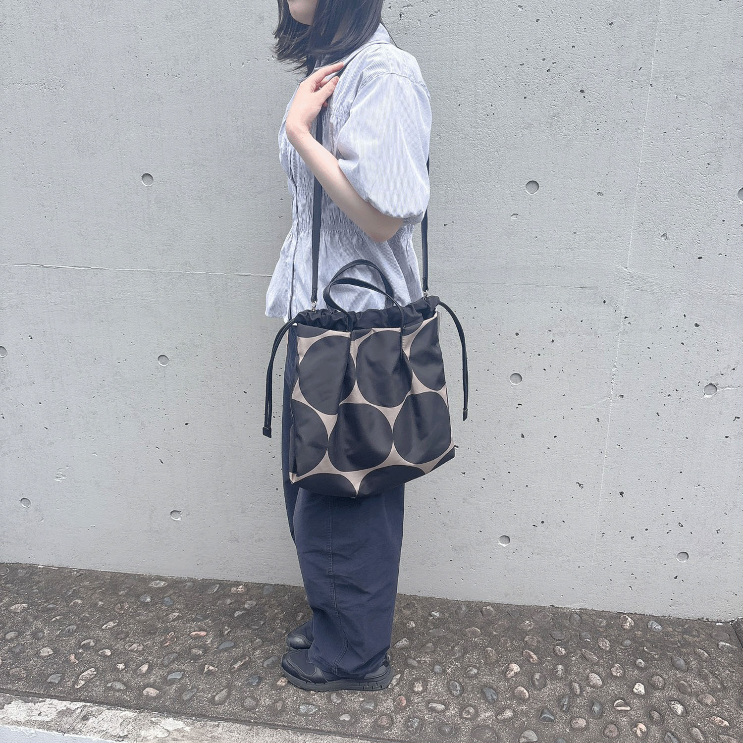 ビッグドット2WAYトートバッグ