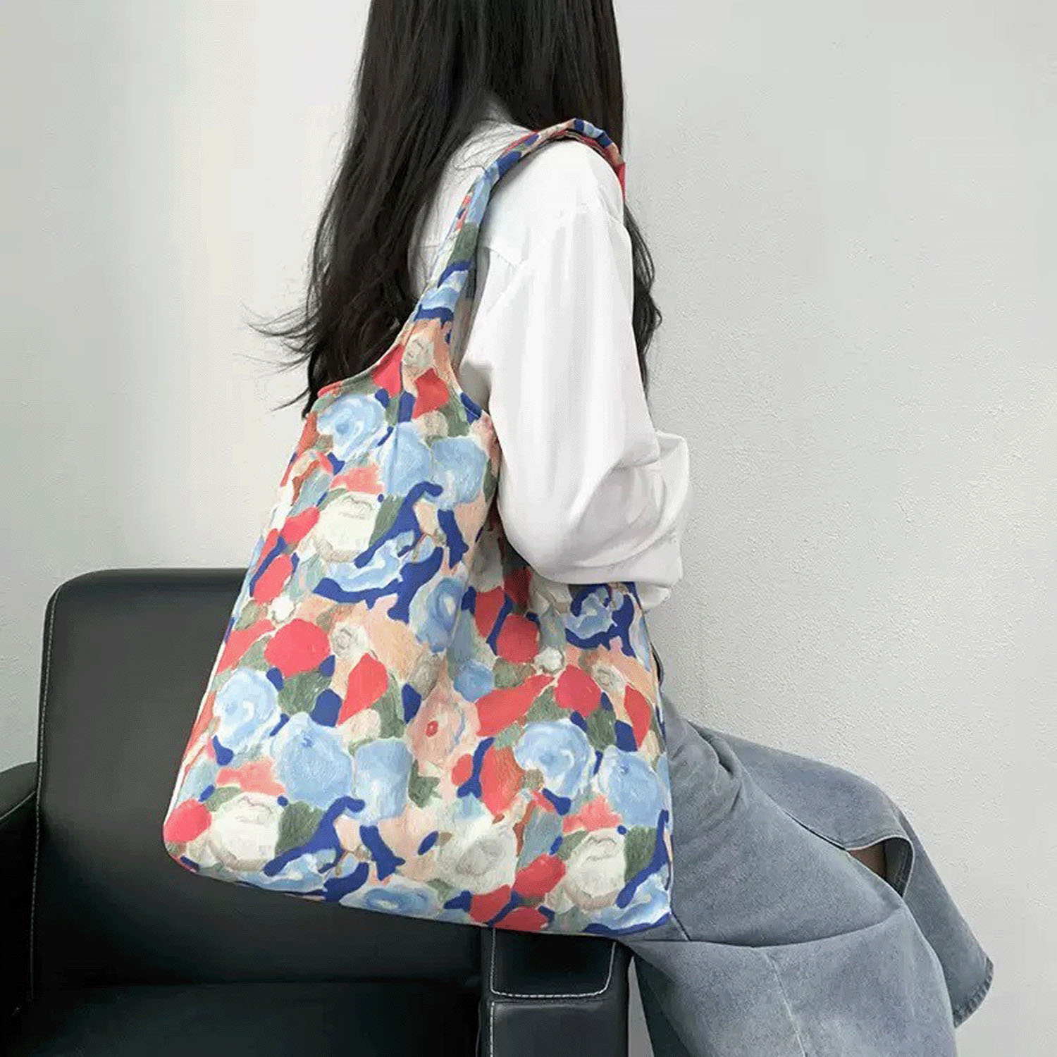花柄トートバッグ