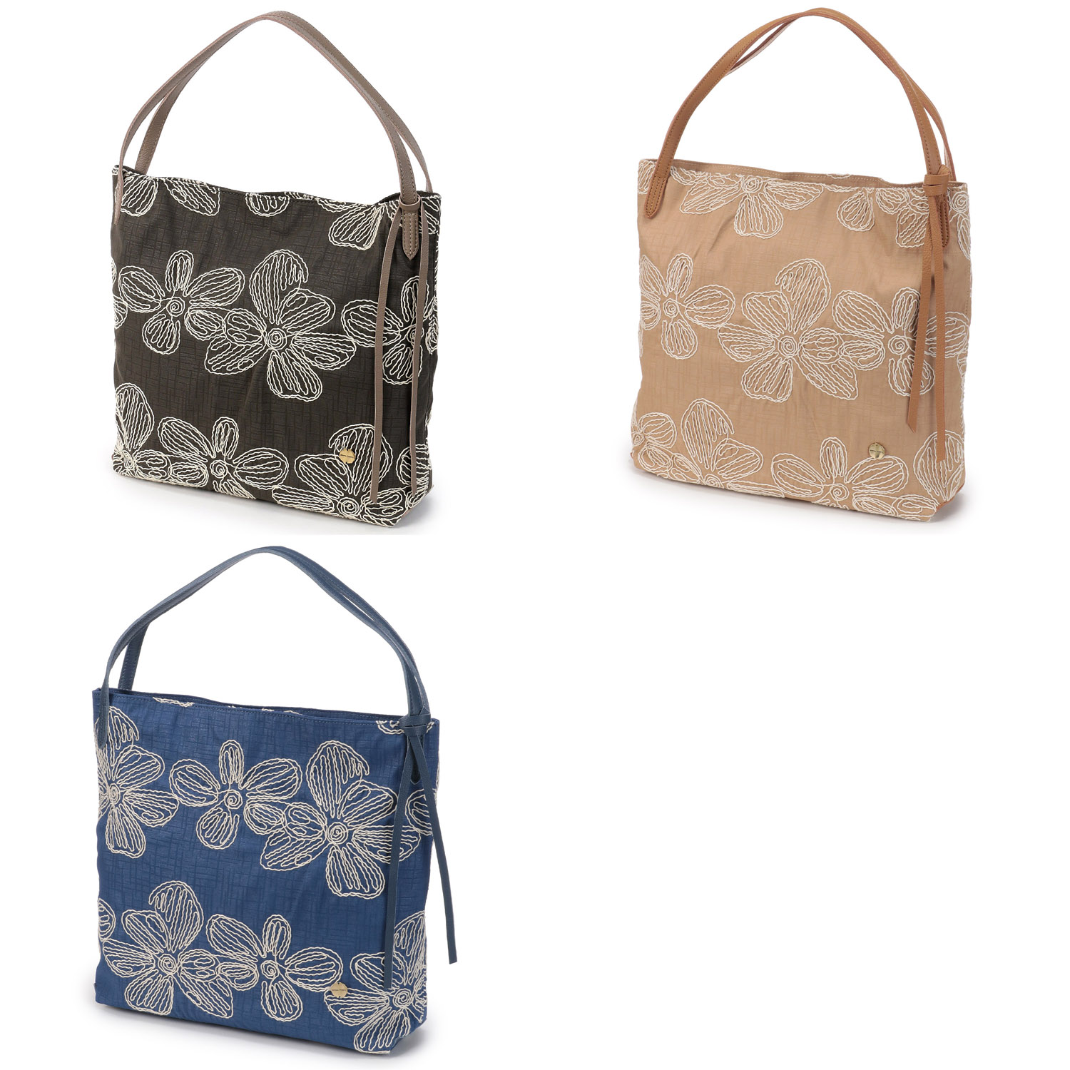 gream supply 花柄刺繍トートバッグ