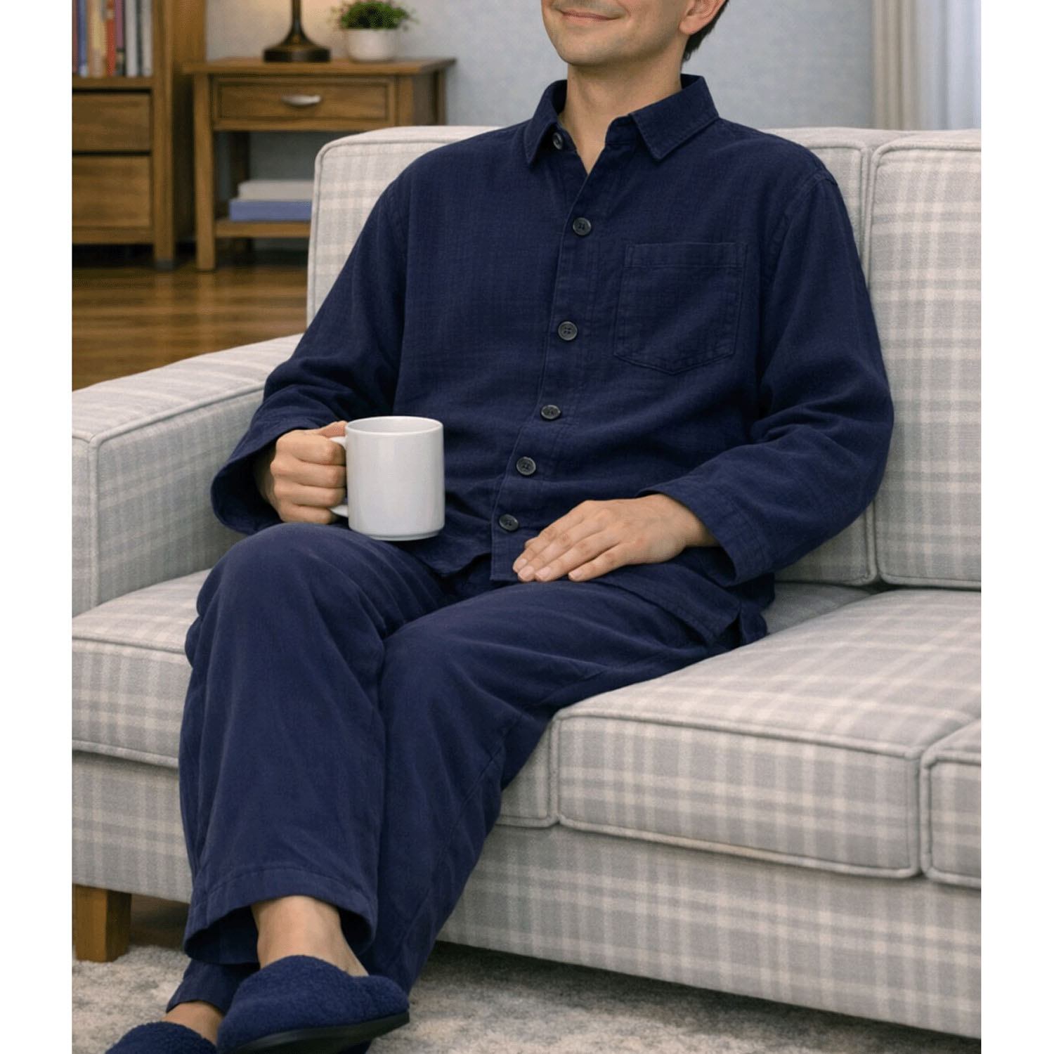 【数量限定】UCHINO ガーゼイフミック加工 パジャマ ユニセックス