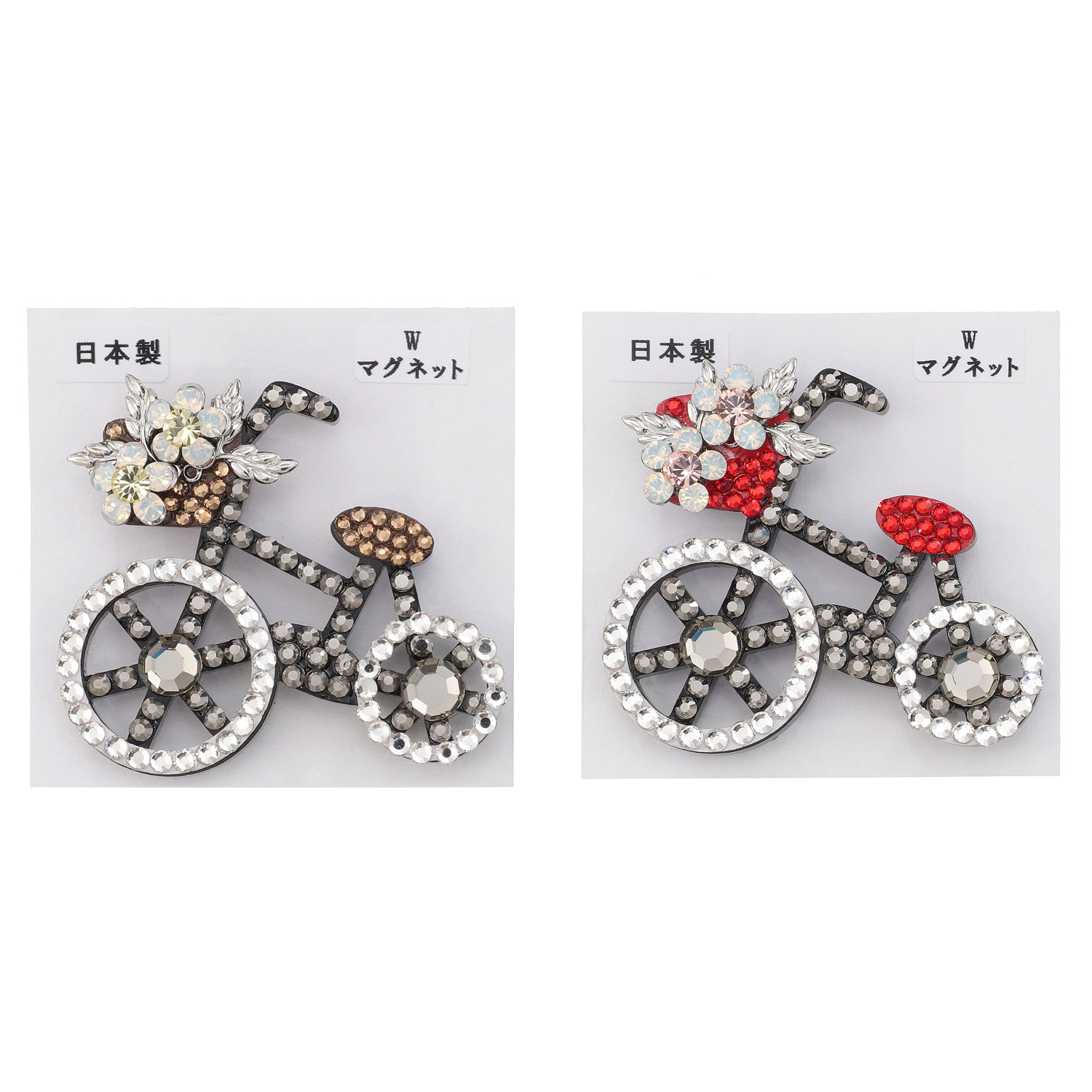 カゴ自転車マグネットブローチ