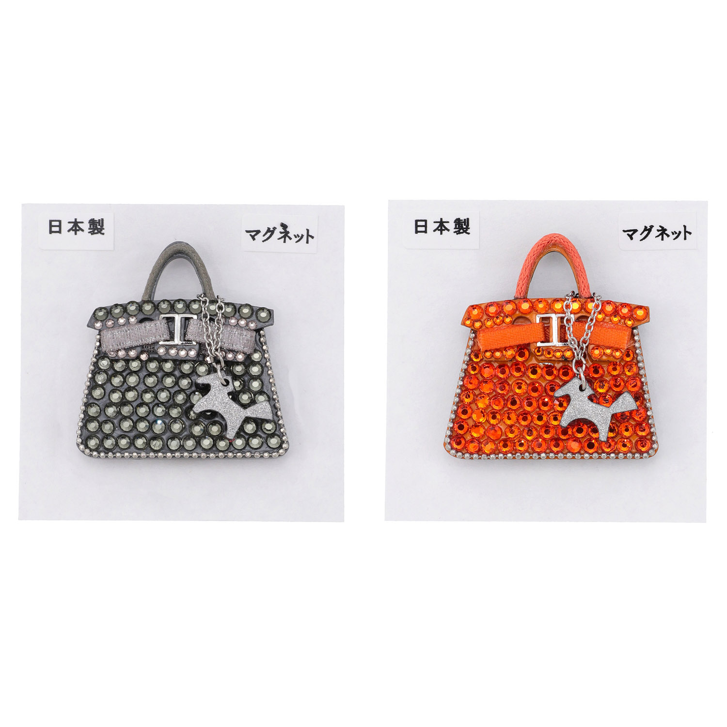 チャーム付バッグマグネットブローチ