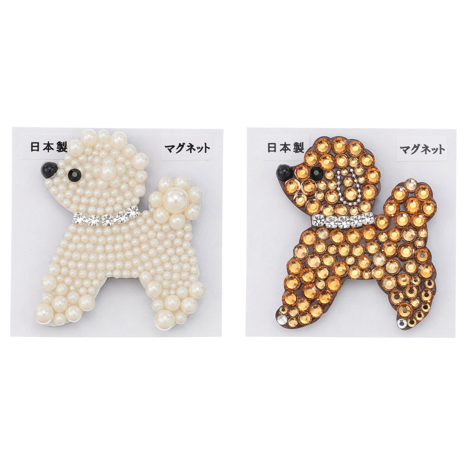 トイプードル大 マグネットブローチ