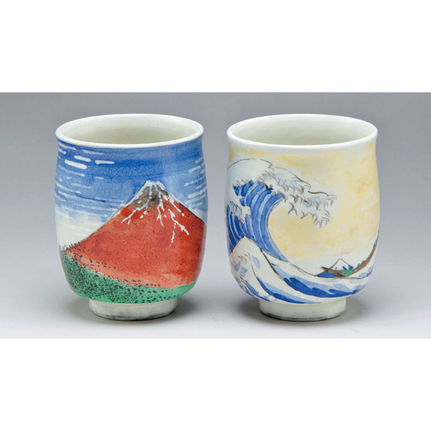 富士絵ペア湯呑