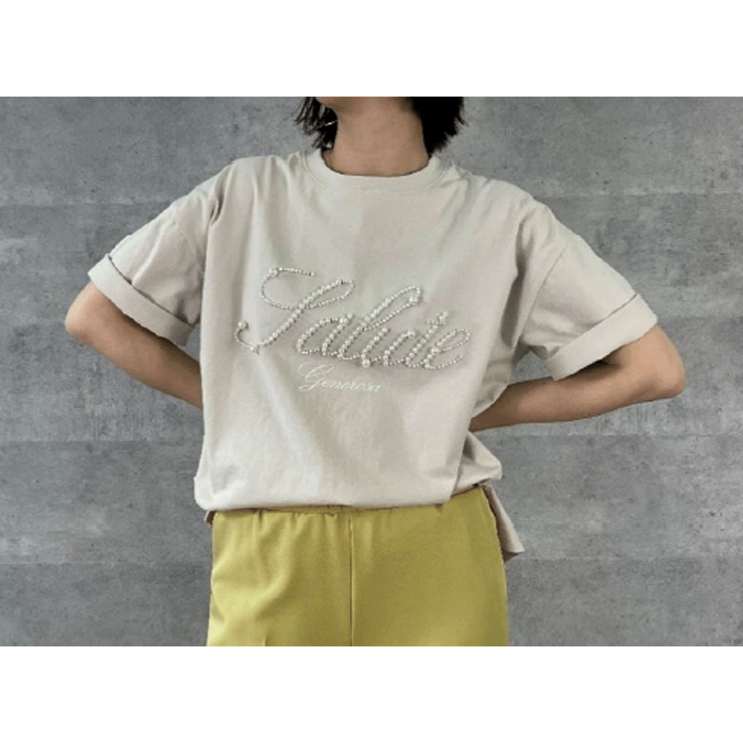 【Insta Live】Anna Kerry パールロゴTシャツ