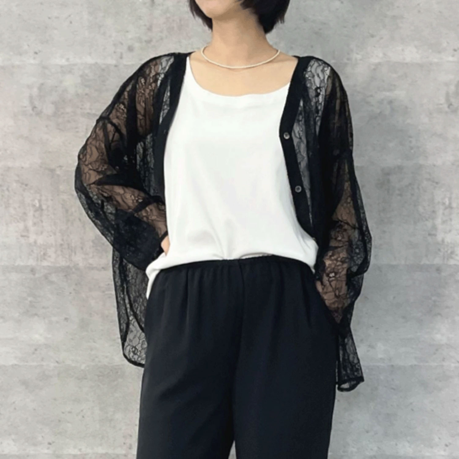 Anna Kerry 2WAYレースブラウス