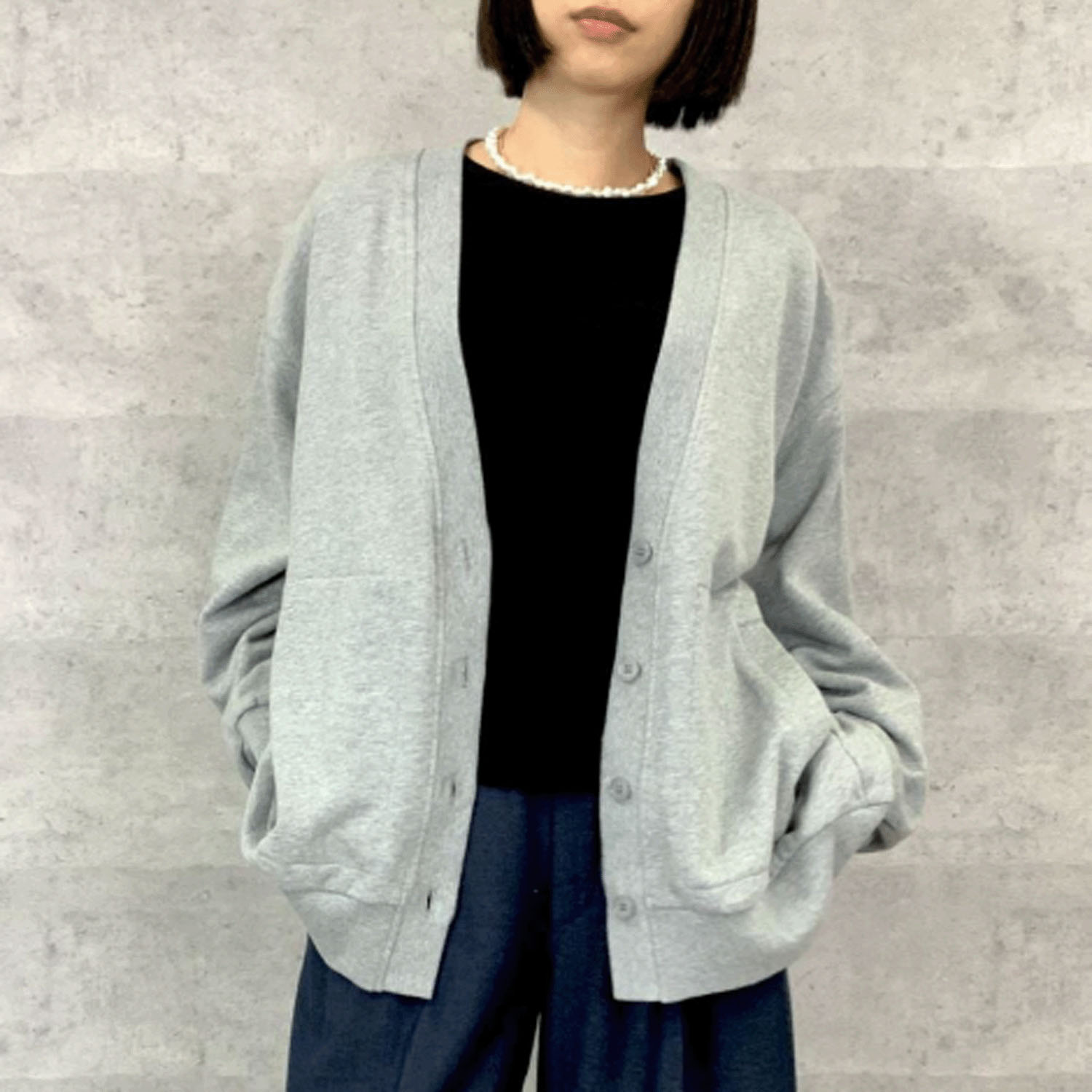 Anna Kerry スウェットカーディガン