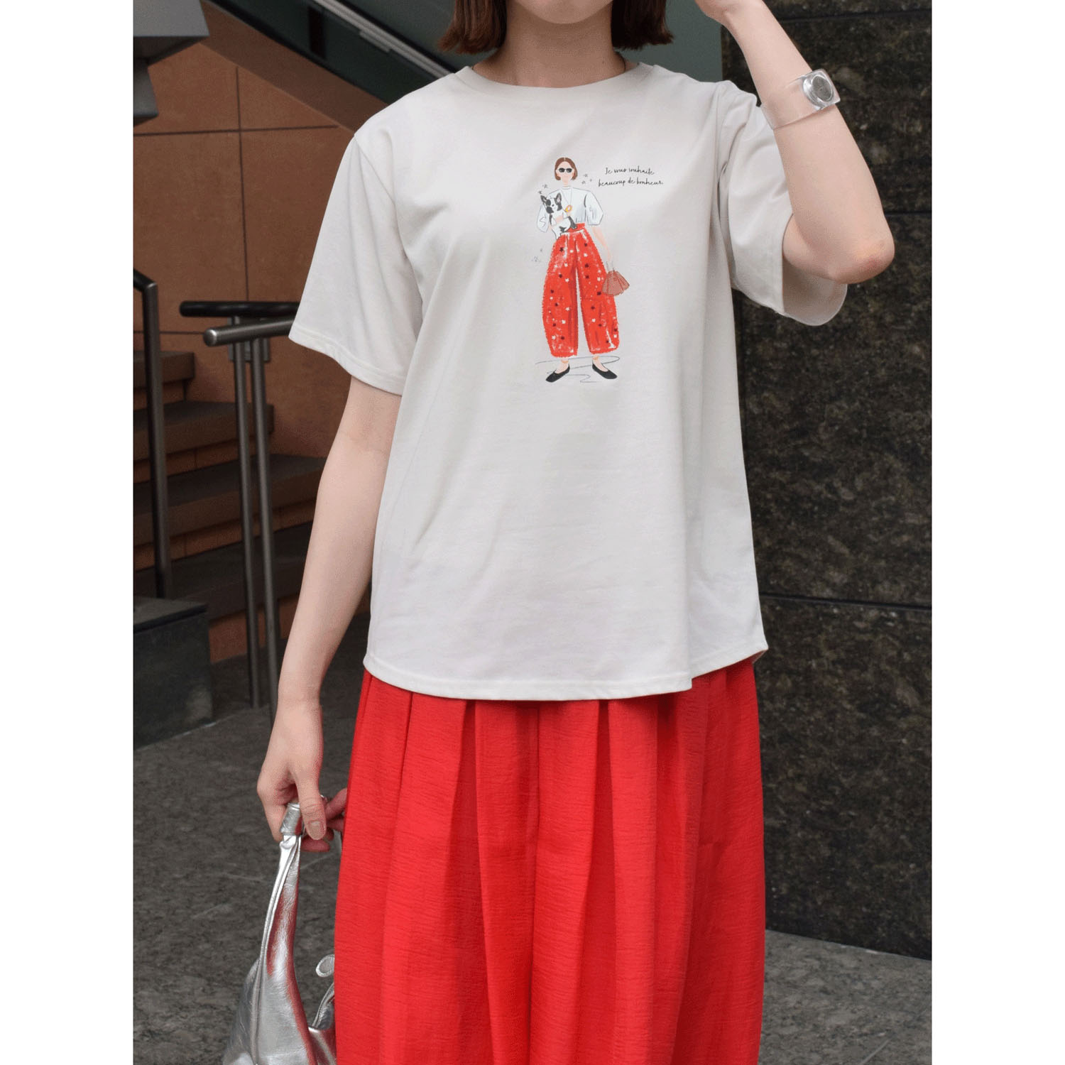 ROSIEE 女の子柄Tシャツ