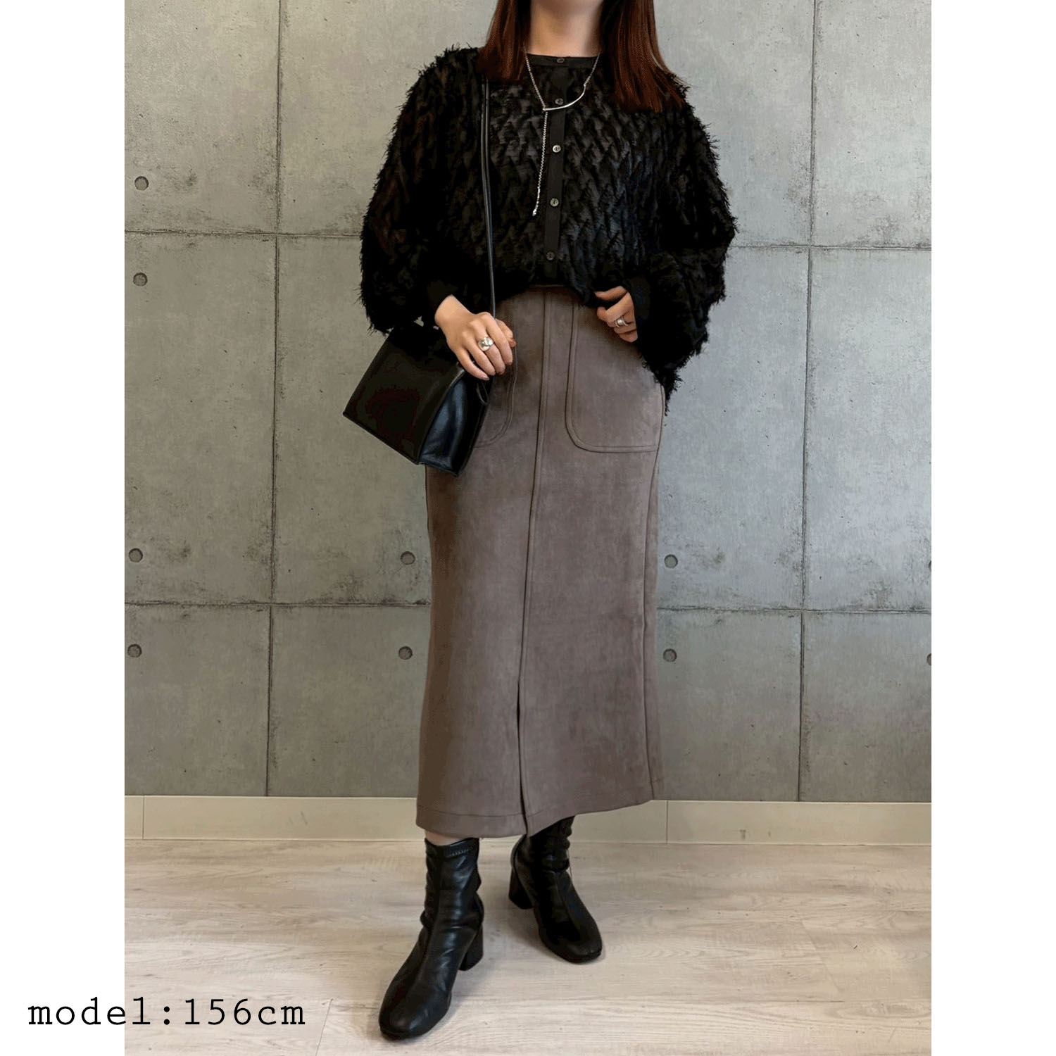 ROSIEE フェイクスウェードスカート