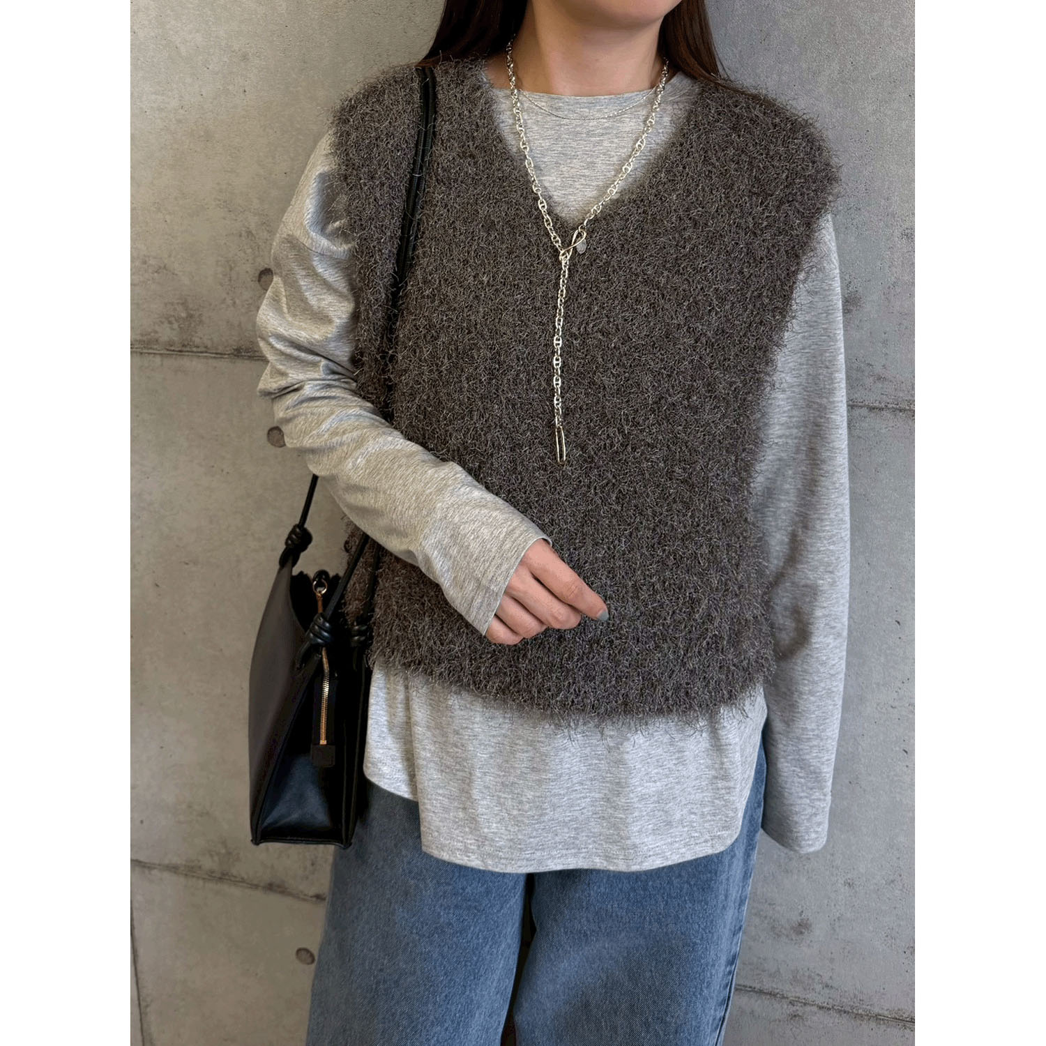 ROSIEE シャギーベスト