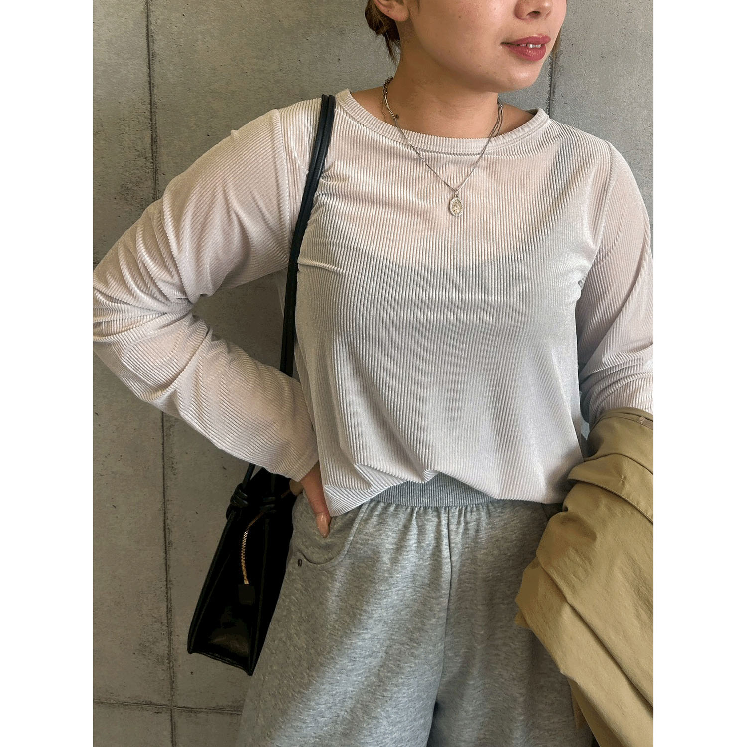 ROSIEE シアーベロアリブカットインナー