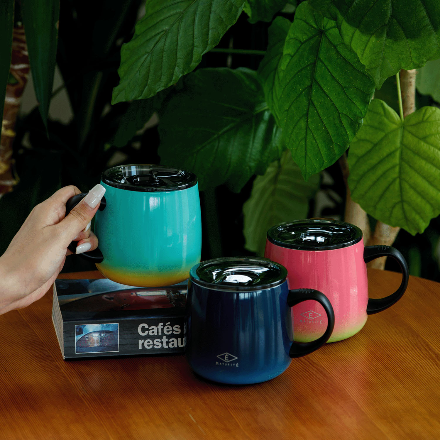 オーチャード 蓋つきステンレスマグマグ