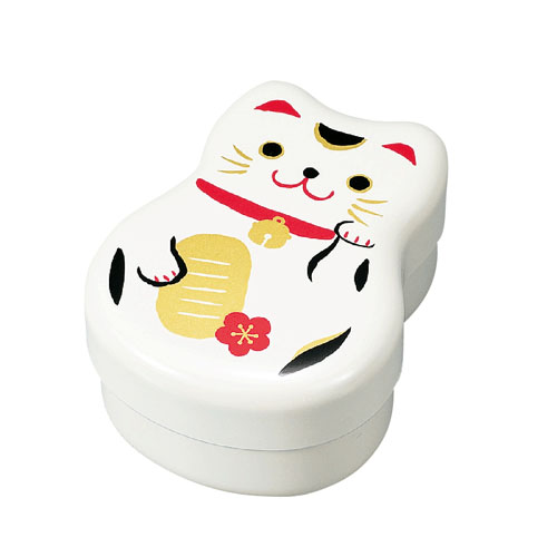 招き猫入子2段弁当箱