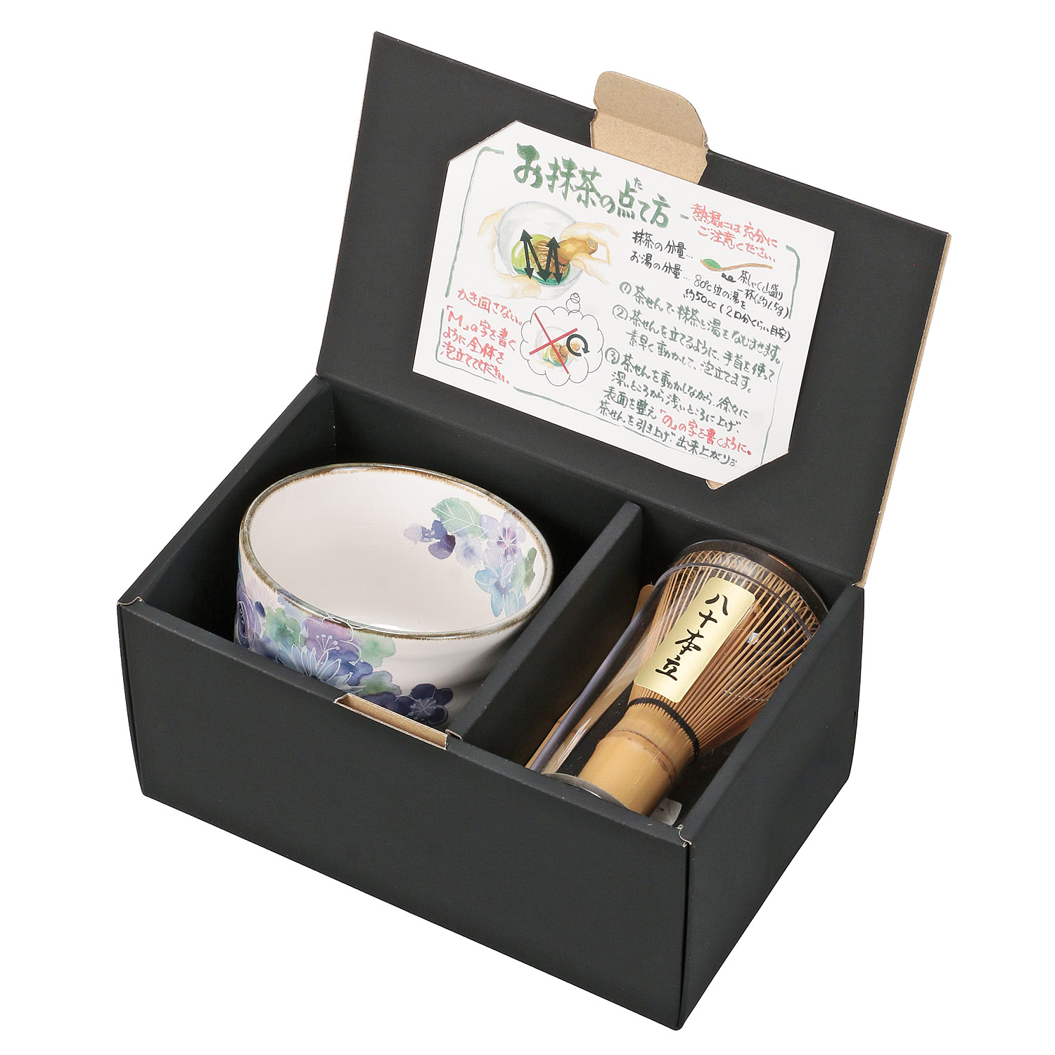 抹茶セット 花工房 ブルー