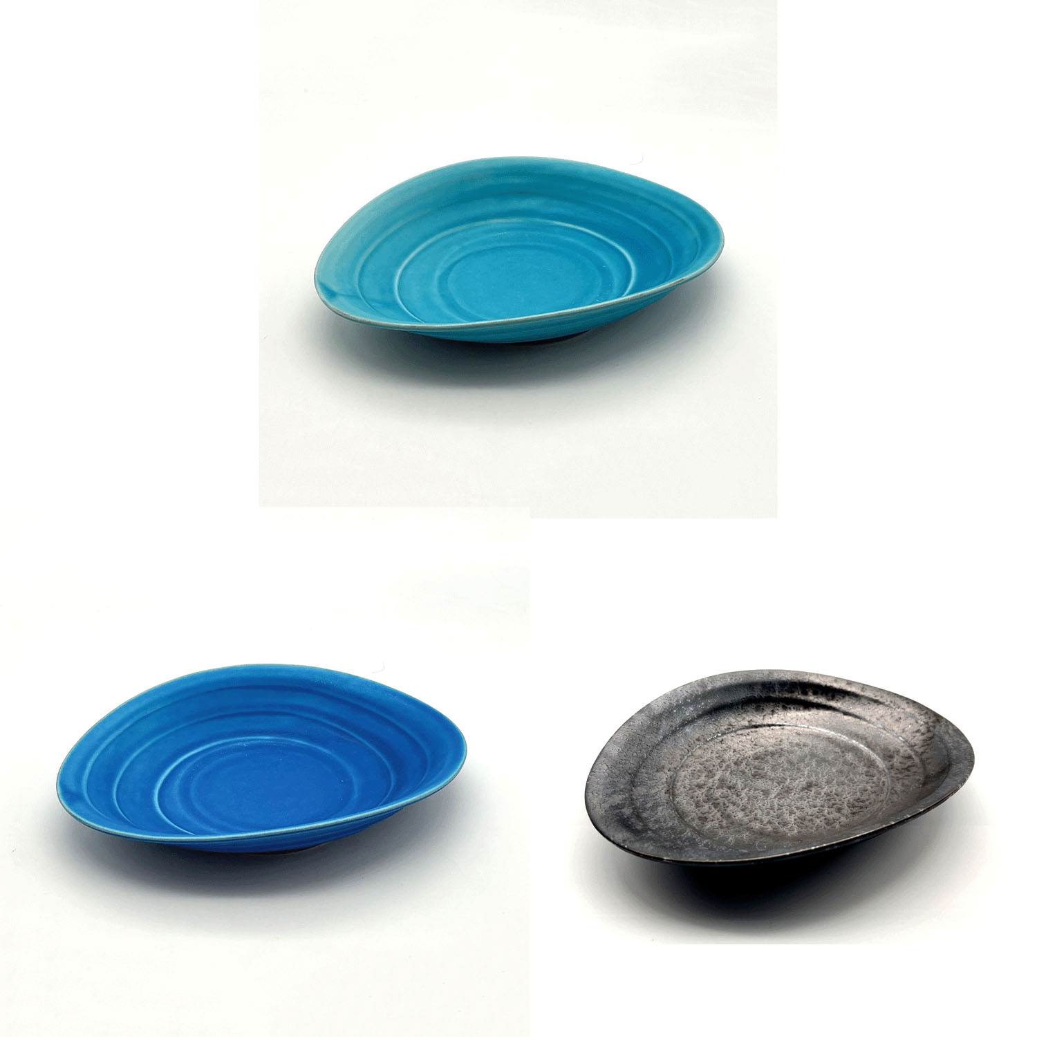 Deep BLue×Sumi たわみ鉢