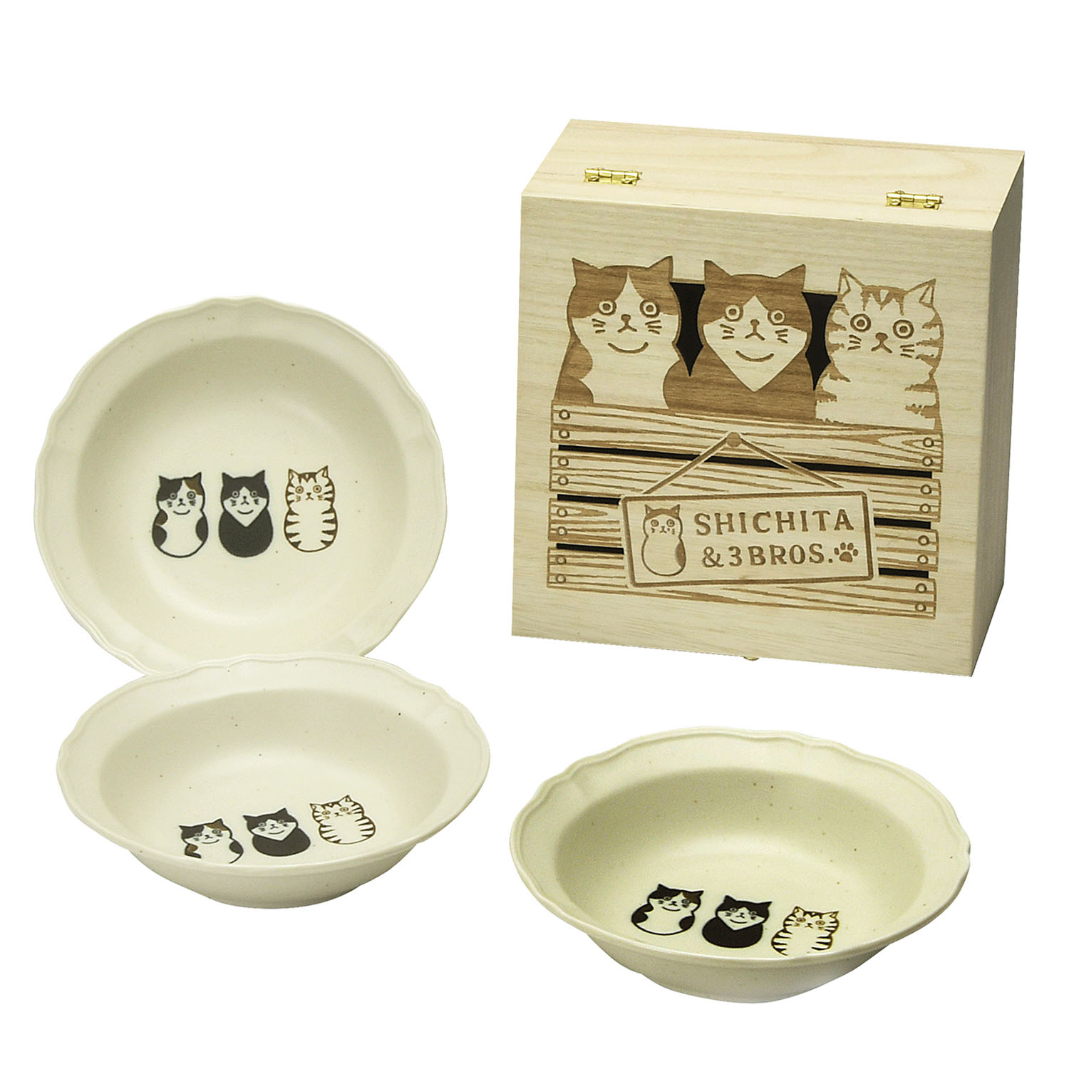 【7月1日より価格変更】シチタ猫小鉢木箱入り