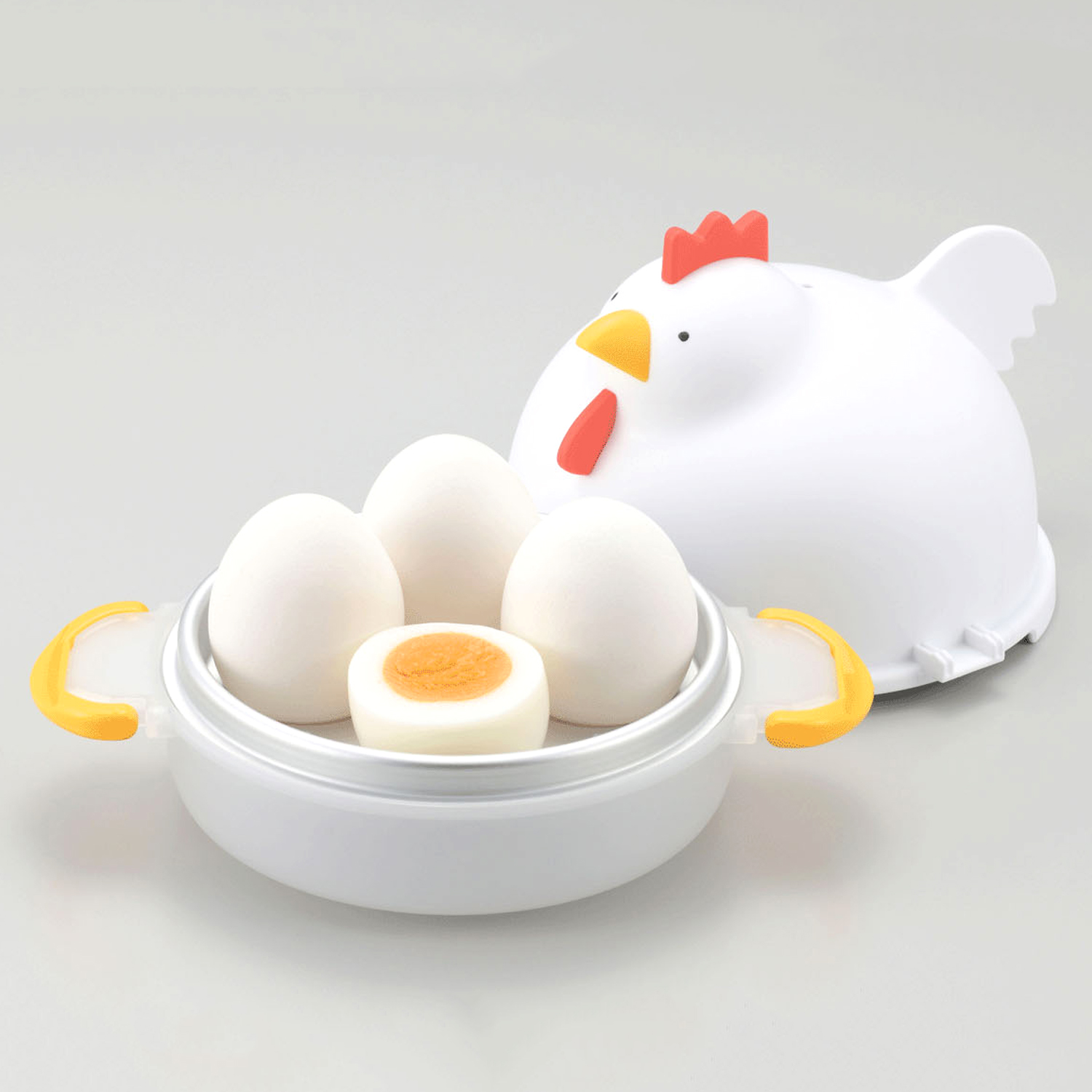 レンジでらくチン！ゆでたまご にわとり型 4個用