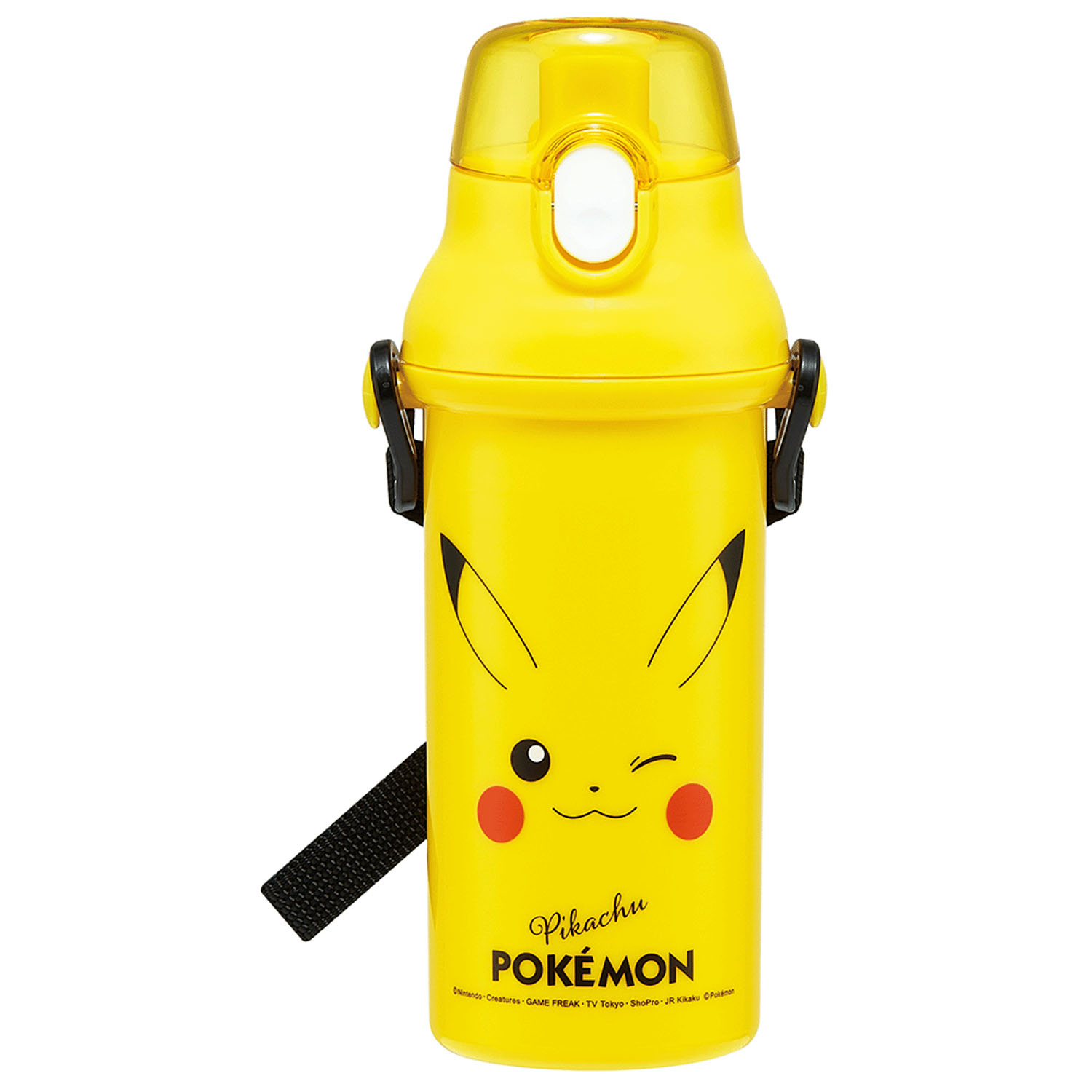 直飲みワンタッチプラスチックボトル 480ml ピカチュウフェイス25