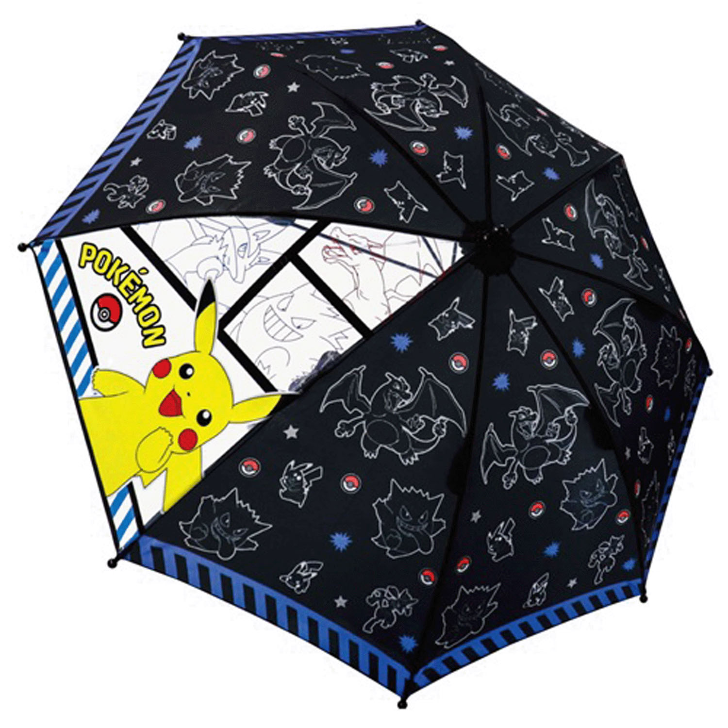 ポケットモンスター キッズ傘 コミックブラック