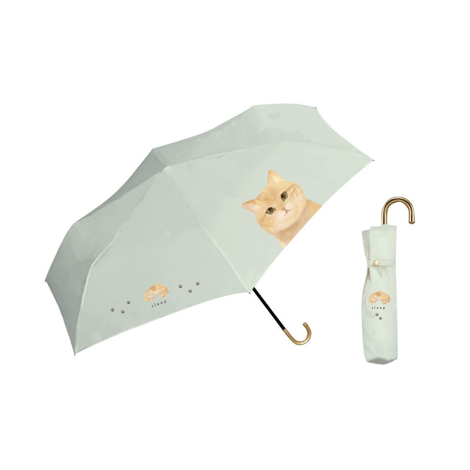 晴雨兼用折り傘み傘 マッシュ