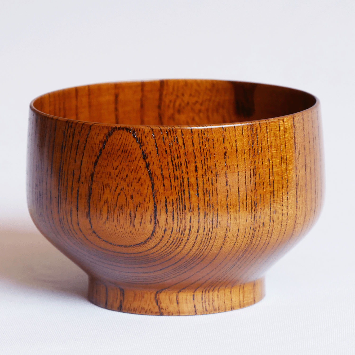 サブロク椀 布袋 欅 漆茶